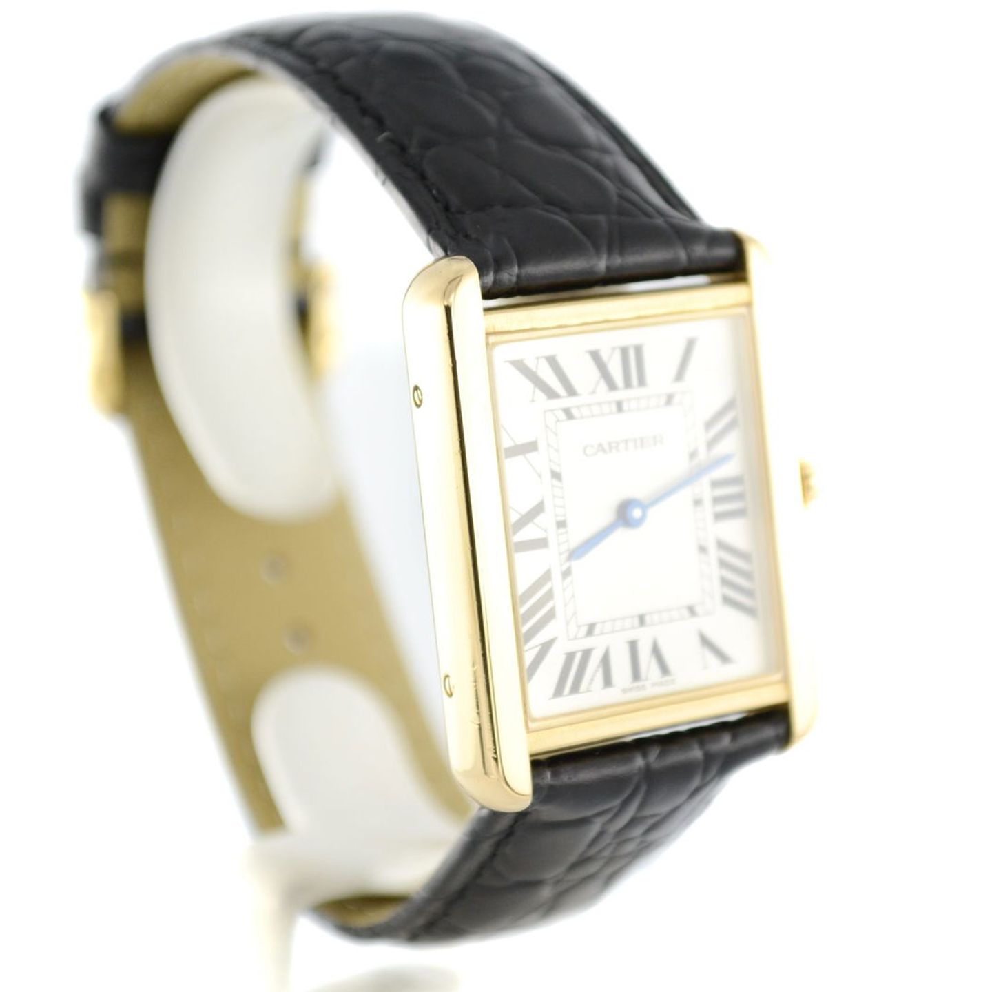 Cartier Tank Solo W5200004 (2019) - Zilver wijzerplaat 35mm Geelgoud (6/7)