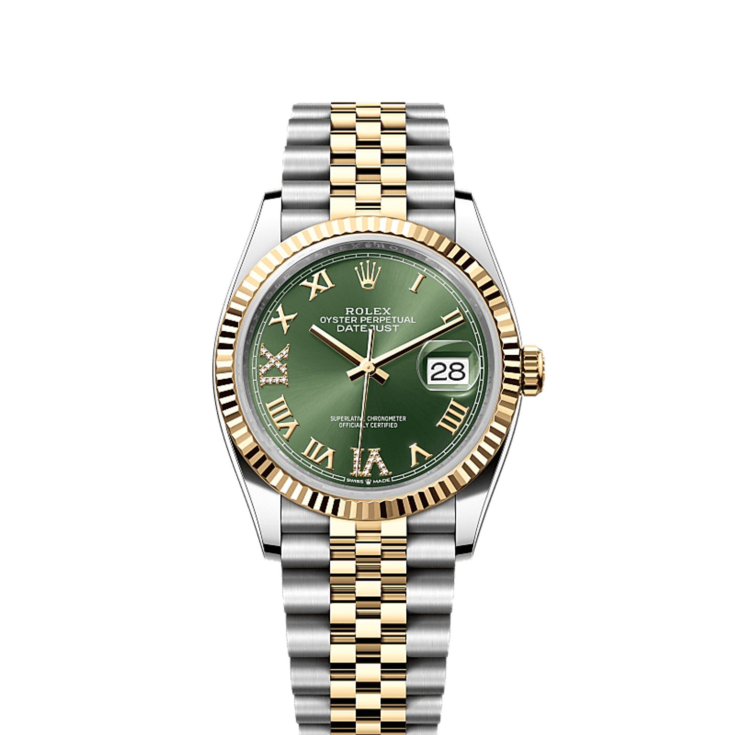 Rolex Datejust 36 126233 (2025) - Groen wijzerplaat 36mm Staal (1/1)