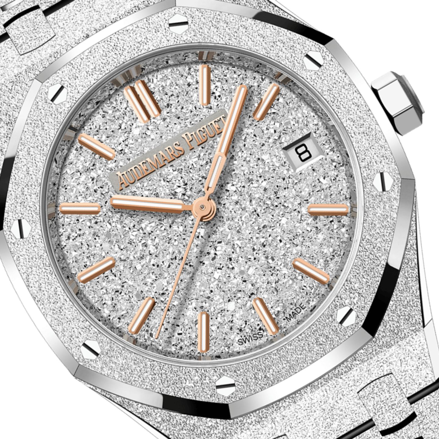 Audemars Piguet Royal Oak Selfwinding 77450BC.GG.1361BC.01 (2025) - Champagne wijzerplaat 34mm Witgoud (1/1)
