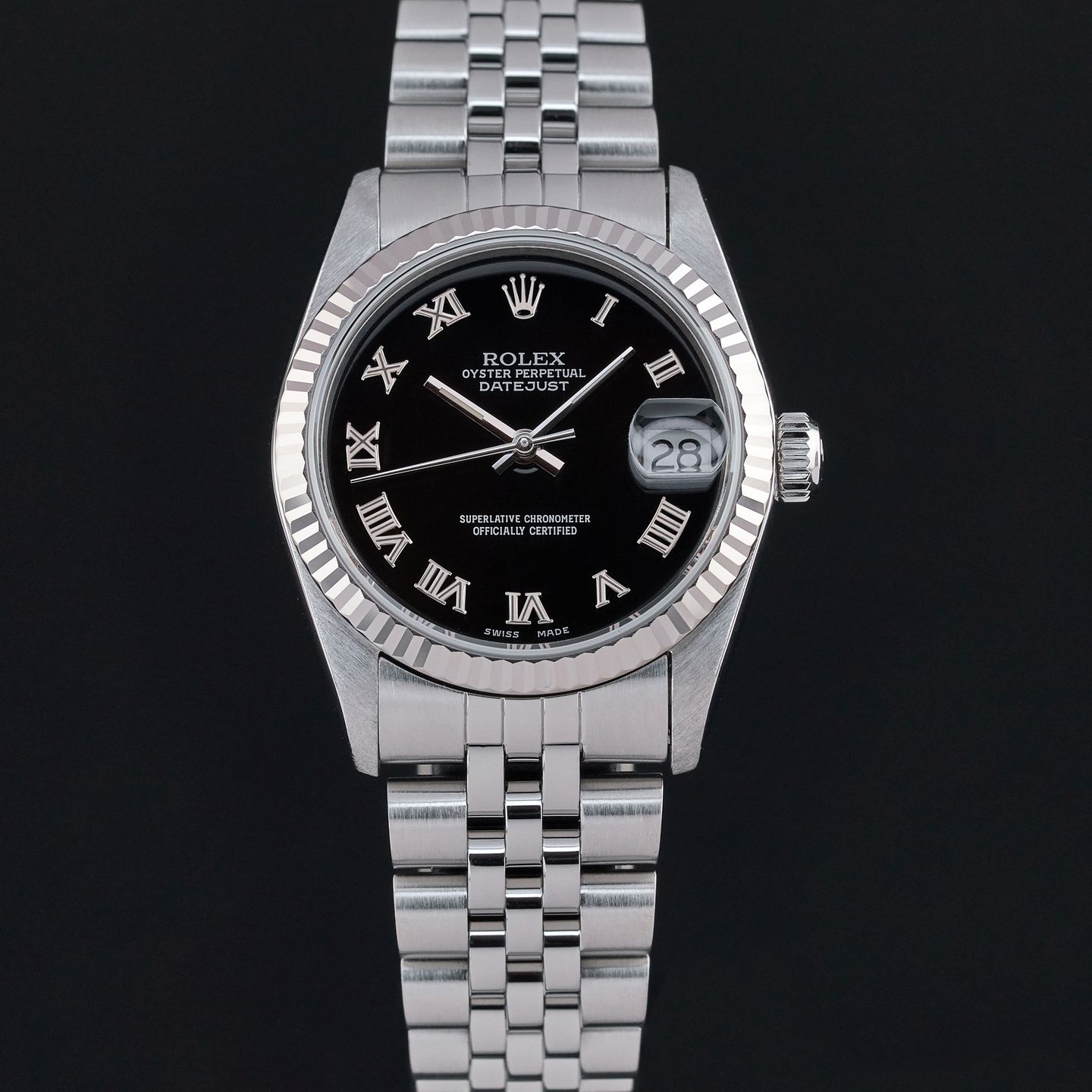 Rolex Datejust 31 68274 (1996) - Black dial 31 mm Steel case (3/7)