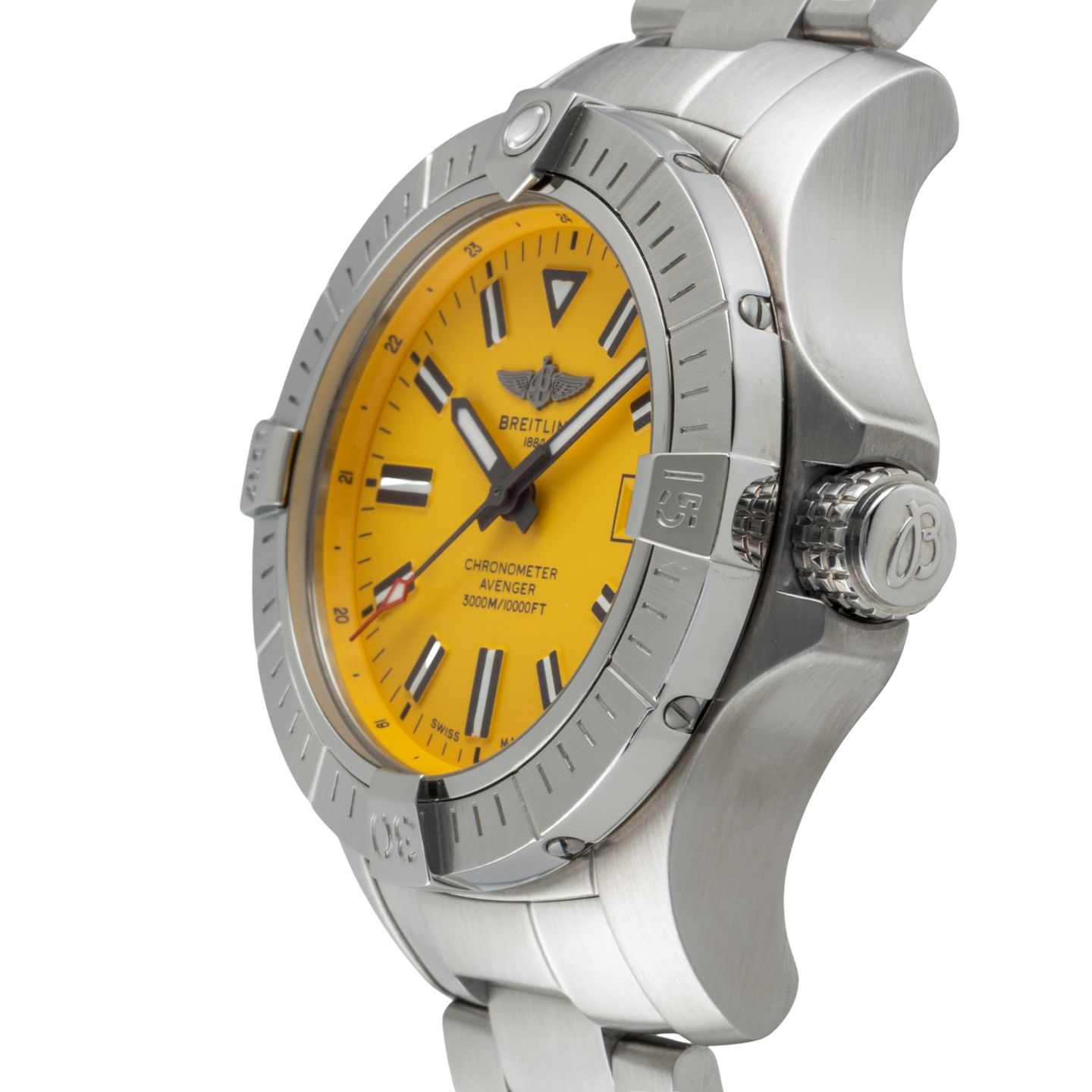 Breitling Avenger Seawolf A17319 (Unknown (random serial)) - Yellow dial 45 mm Steel case (6/8)