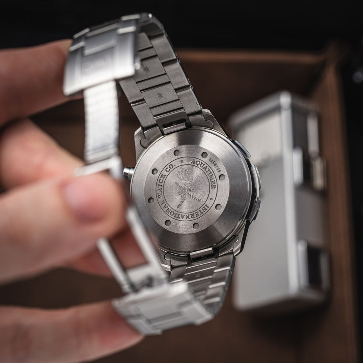 IWC Aquatimer Chronograph IW376710 (Unknown (random serial)) - Blue dial 44 mm Steel case (7/8)