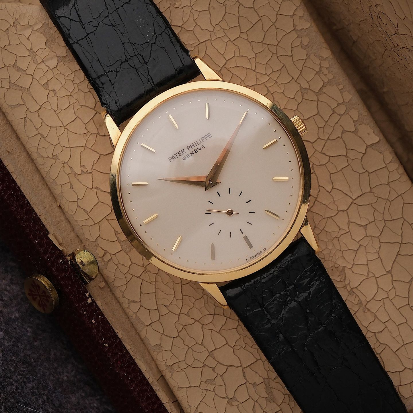 Patek Philippe Calatrava 3893J (1984) - Wit wijzerplaat 34mm Geelgoud (4/8)