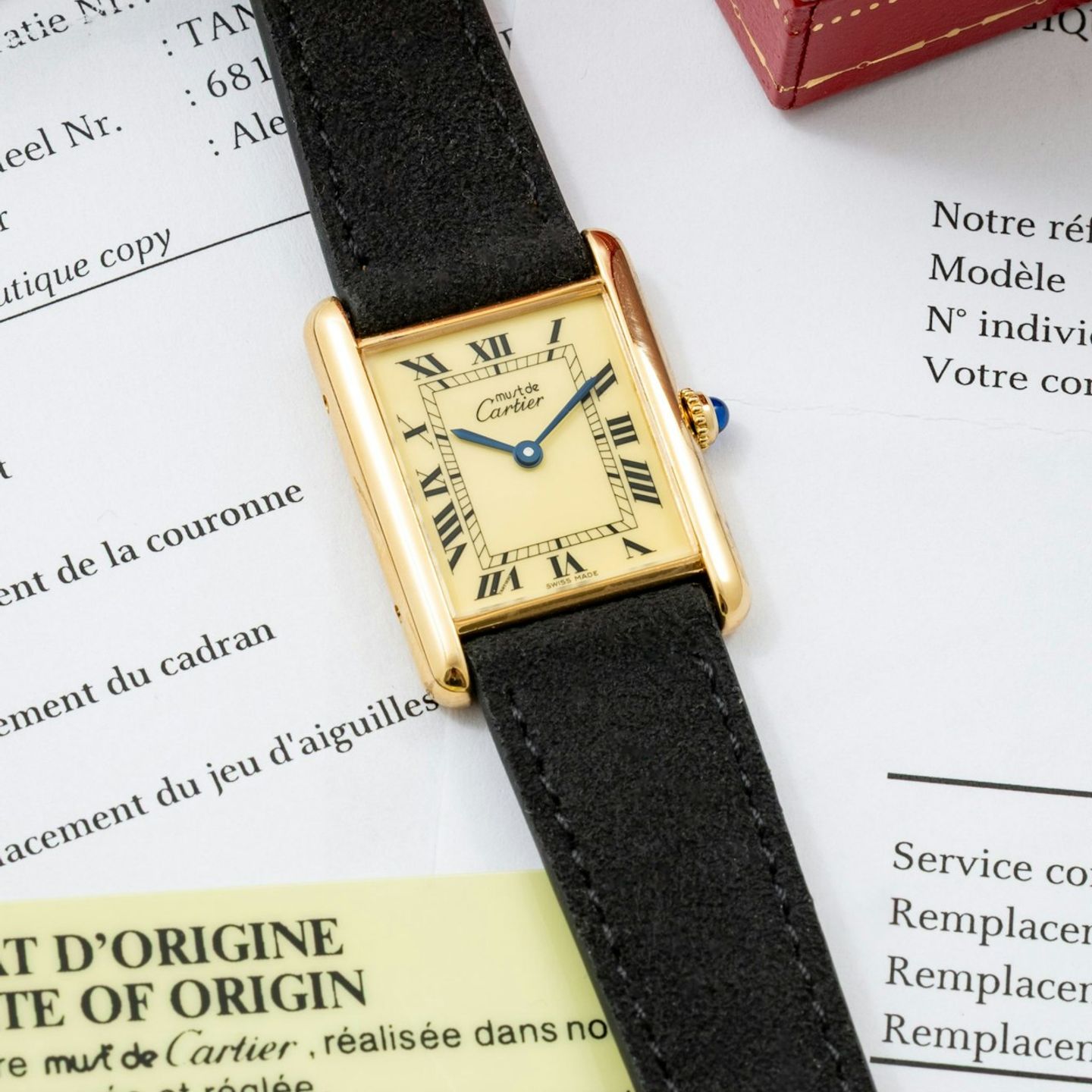 Cartier Tank Vermeil 81006 - (2/8)