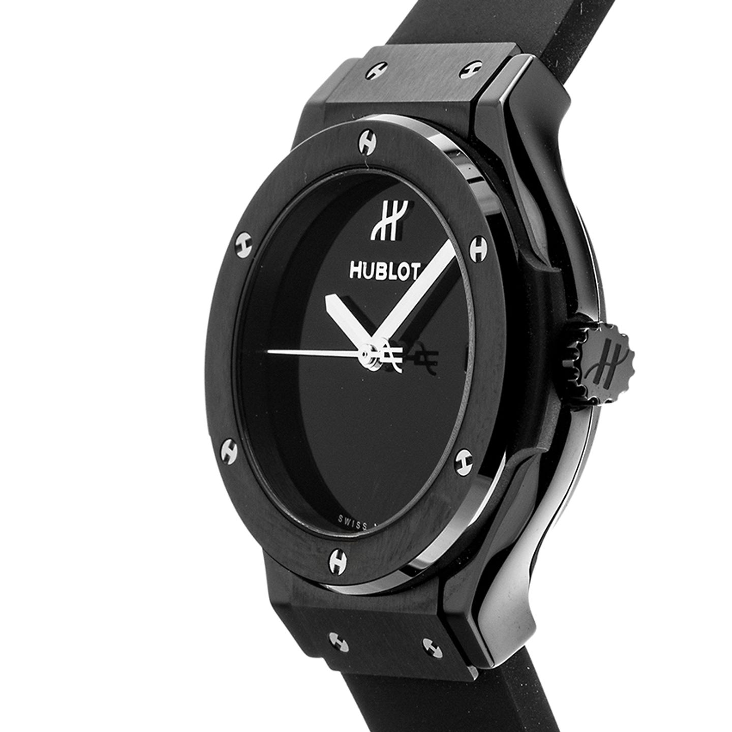 Hublot Classic Fusion Quartz 581.CX.1270.RX.MDM (2024) - Grey dial 33 mm Ceramic case (3/6)
