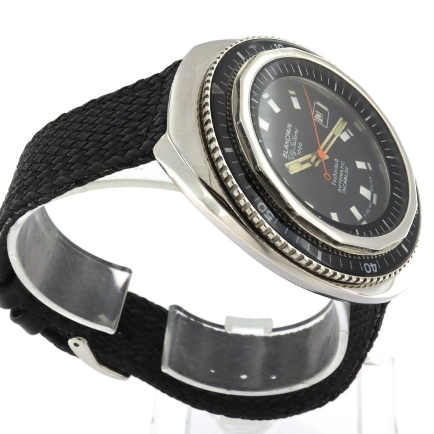 Blancpain Fifty Fathoms 5010-12B30-98S (Unknown (random serial)) - Black dial 42 mm Titanium case (3/5)