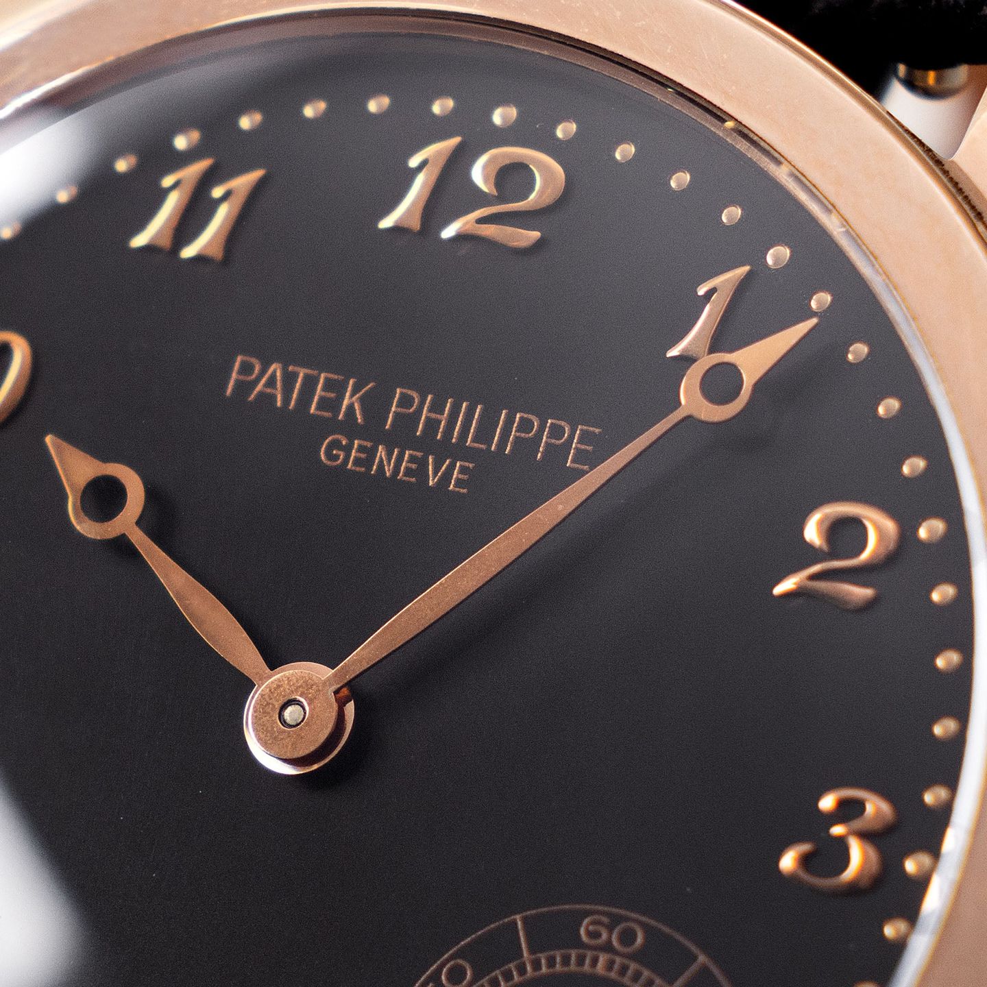 Patek Philippe Calatrava 5026R (Unknown (random serial)) - Black dial 34 mm Rose Gold case (4/8)