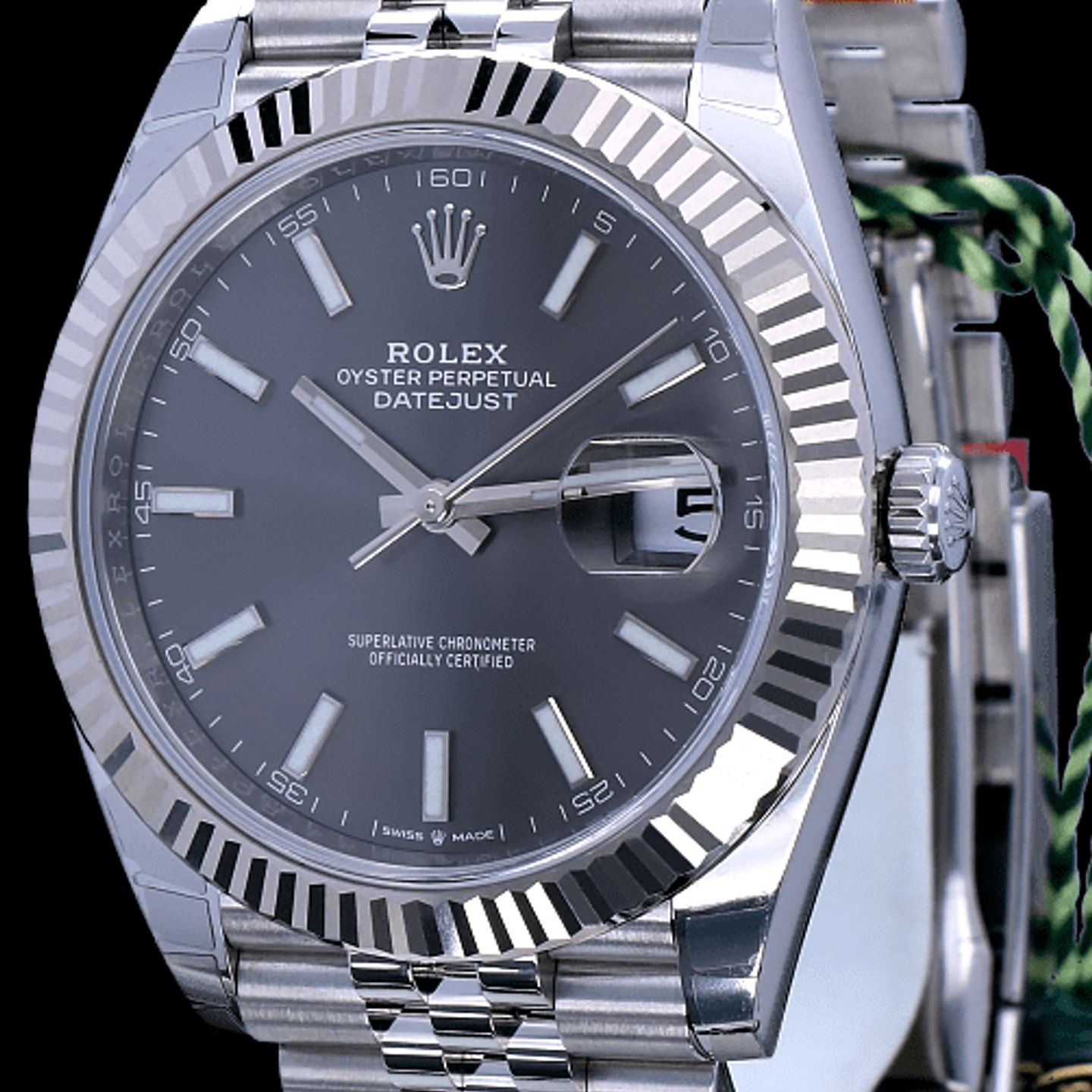 Rolex Datejust 41 126334 (2022) - Grijs wijzerplaat 41mm Staal (2/8)