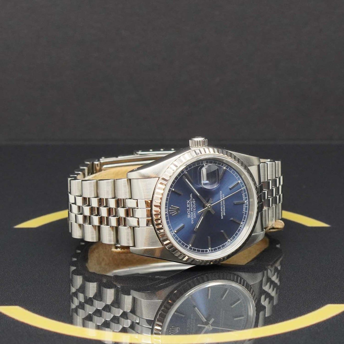 Rolex Datejust 36 16234 (1990) - Blue dial 36 mm Steel case (5/7)