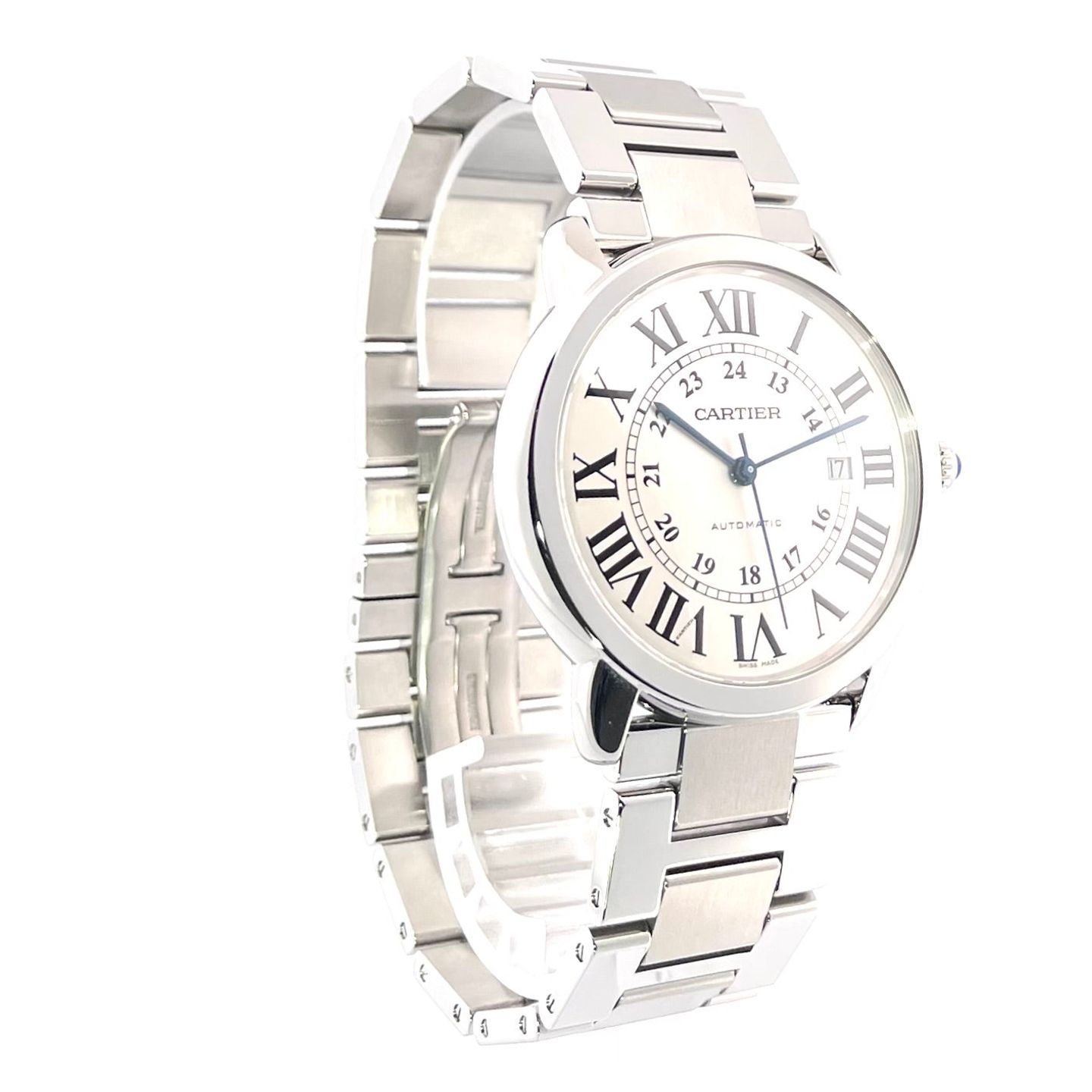 Cartier Ronde Solo de Cartier W6701011 (2023) - Zilver wijzerplaat 42mm Staal (3/7)