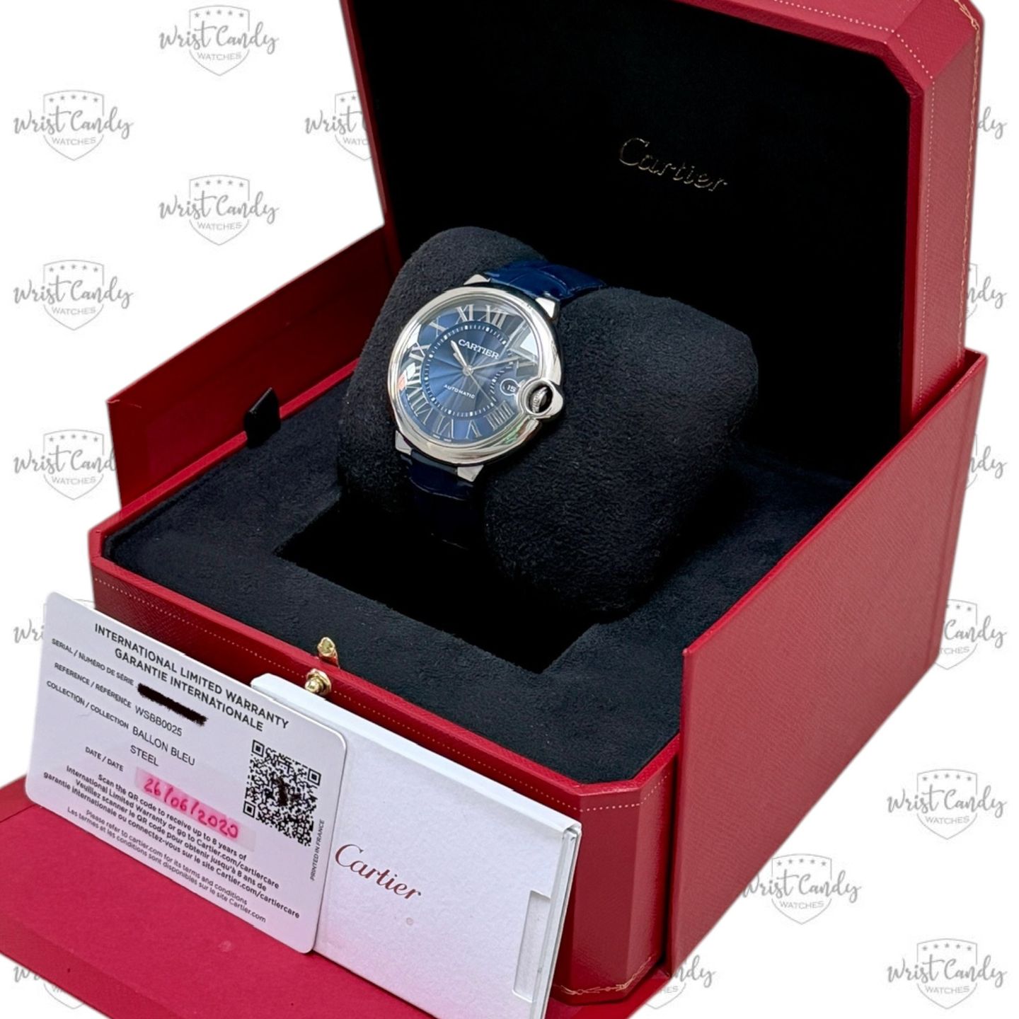 Cartier Ballon Bleu 42mm WSBB0025 (2020) - Blue dial 42 mm Steel case (8/8)