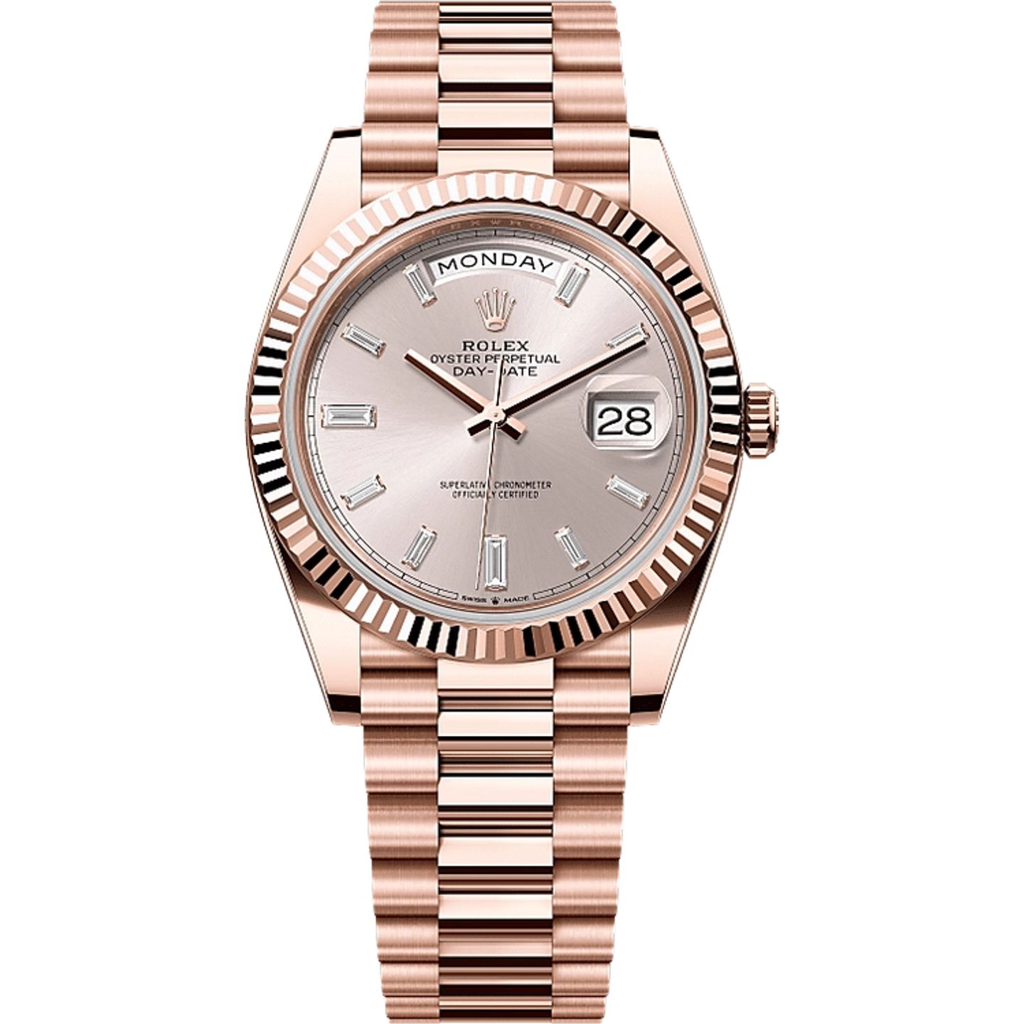 Rolex Day-Date 40 228235 (2025) - Grijs wijzerplaat 40mm Roségoud (1/1)