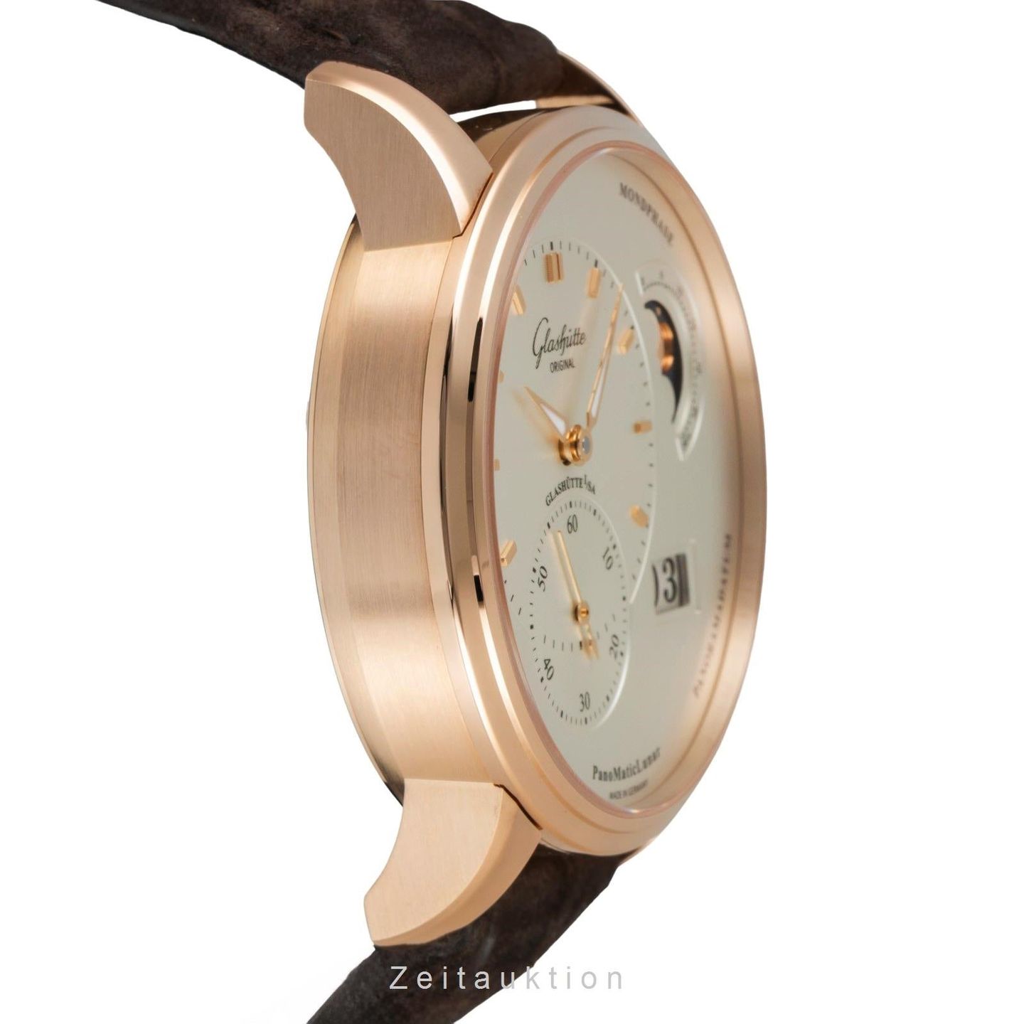 Glashütte Original PanoMaticLunar 1-90-02-45-35-04 (Onbekend (willekeurig serienummer)) - Zilver wijzerplaat 40mm Roodgoud (6/8)