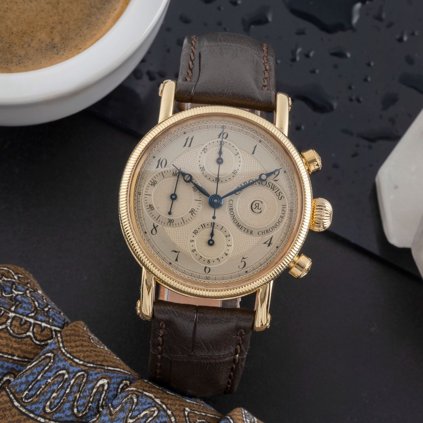 Chronoswiss Opus CH-7521 (2005) - 39 mm Yellow Gold case (1/8)