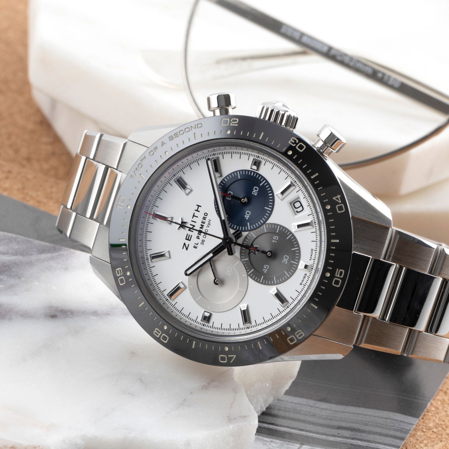 Zenith Chronomaster Sport 03.3100.3600/69.M3100 (Unknown (random serial)) - White dial 41 mm Steel case (2/8)