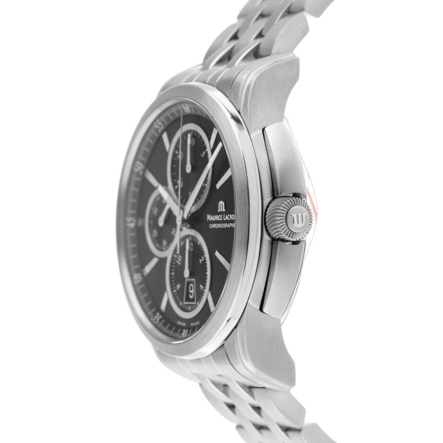 Maurice Lacroix Pontos Chronographe PT6178/88 (2006) - Black dial 44 mm Steel case (4/7)