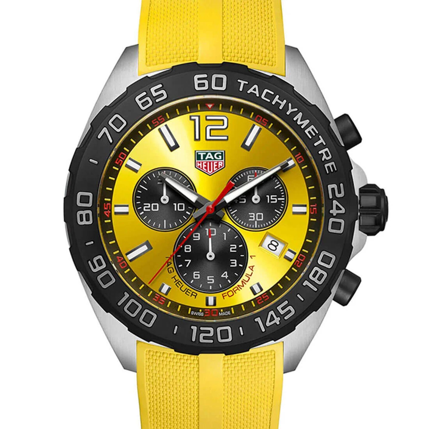 TAG Heuer Formula 1 Quartz CAZ101AM.FT8054 (2023) - Yellow dial 43 mm Steel case (2/3)
