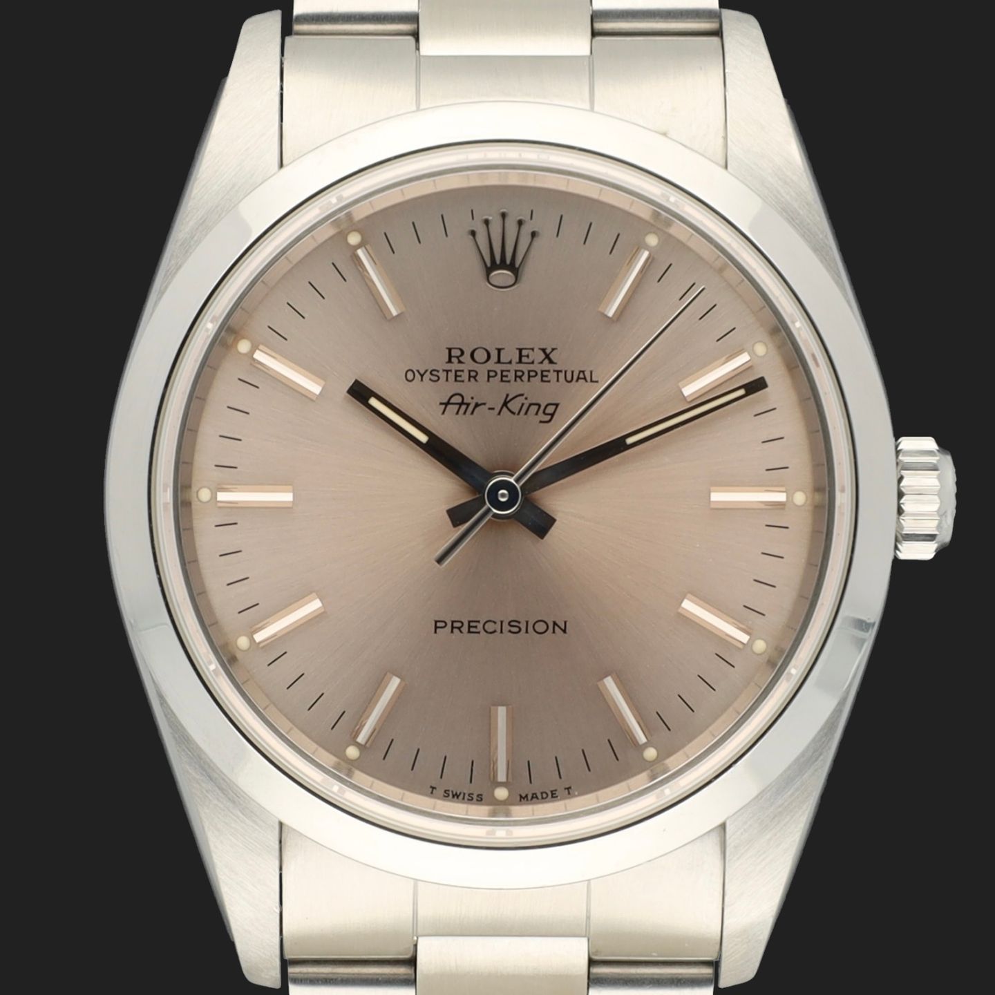 Rolex Air-King 14000 (1994) - Zilver wijzerplaat 34mm Staal (2/8)