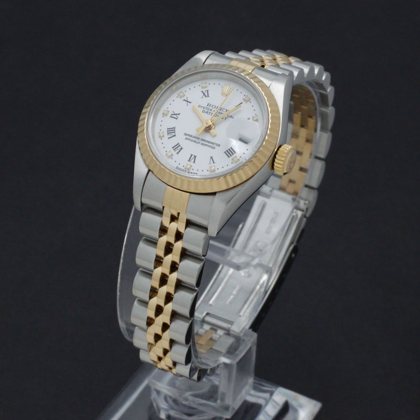 Rolex Lady-Datejust 79173 (2003) - White dial 26 mm Gold/Steel case (5/7)