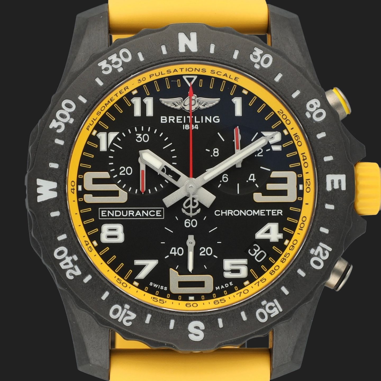 Breitling Endurance Pro X82310A41B1S1 (2020) - Black dial 44 mm Plastic case (2/8)