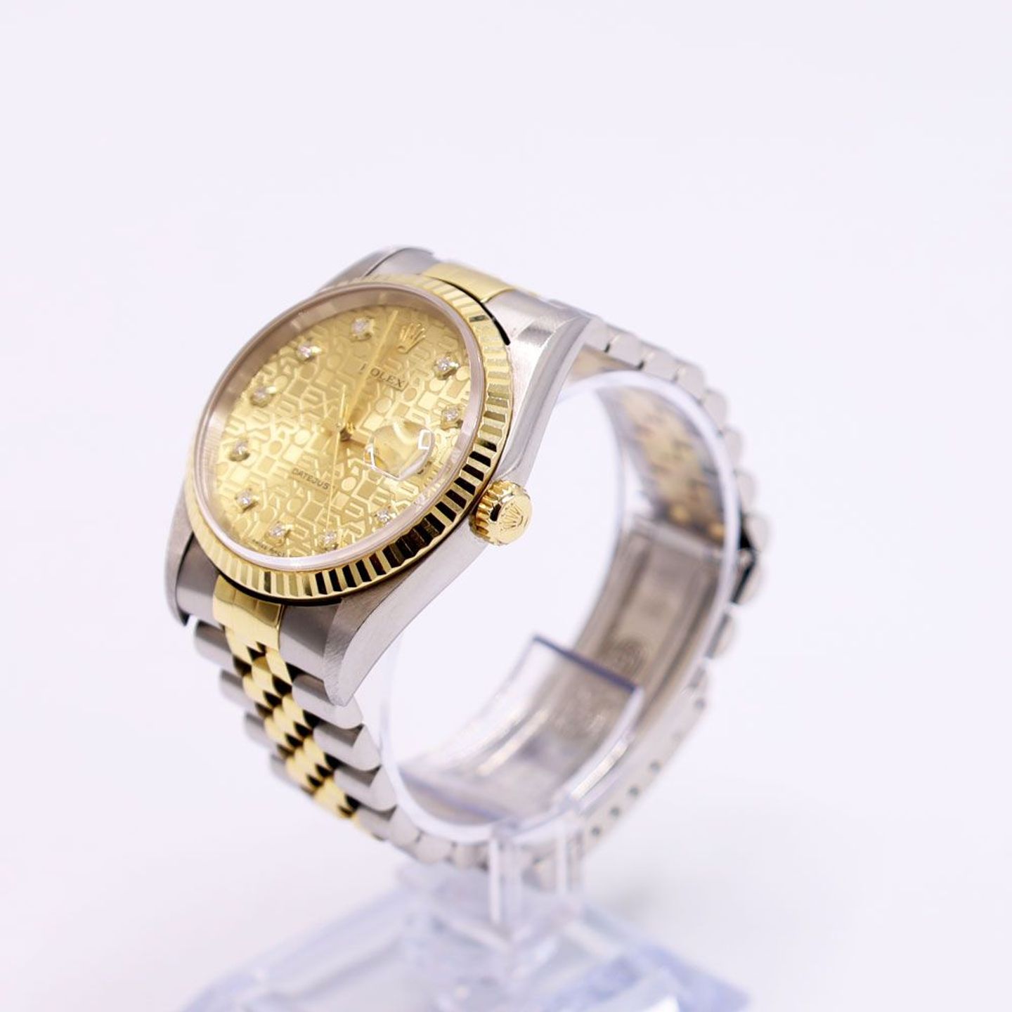 Rolex Datejust 36 16233 (1996) - Gold dial 36 mm Gold/Steel case (2/5)