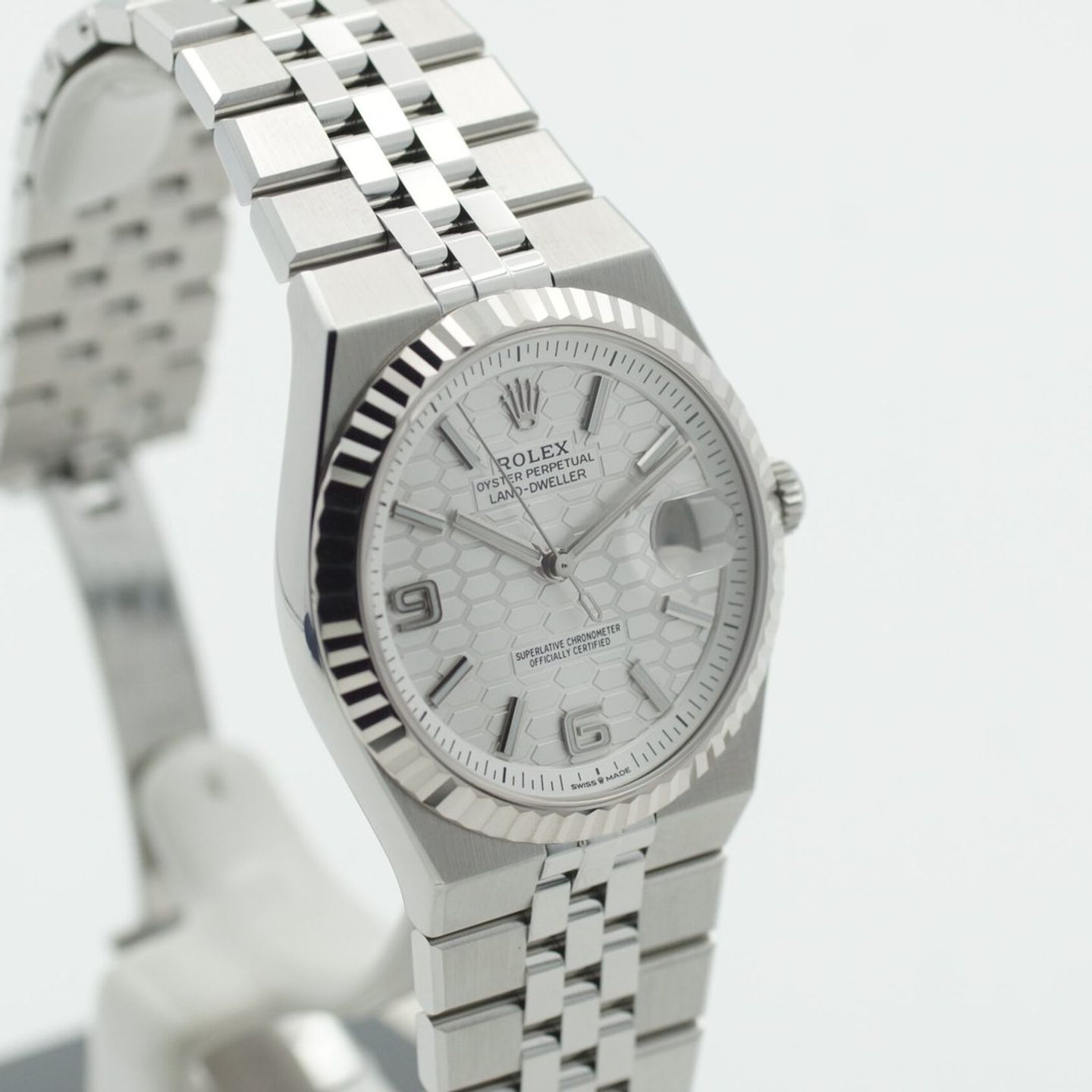 Rolex Land-Dweller 40 127334 (2025) - Wit wijzerplaat 40mm Staal (6/8)