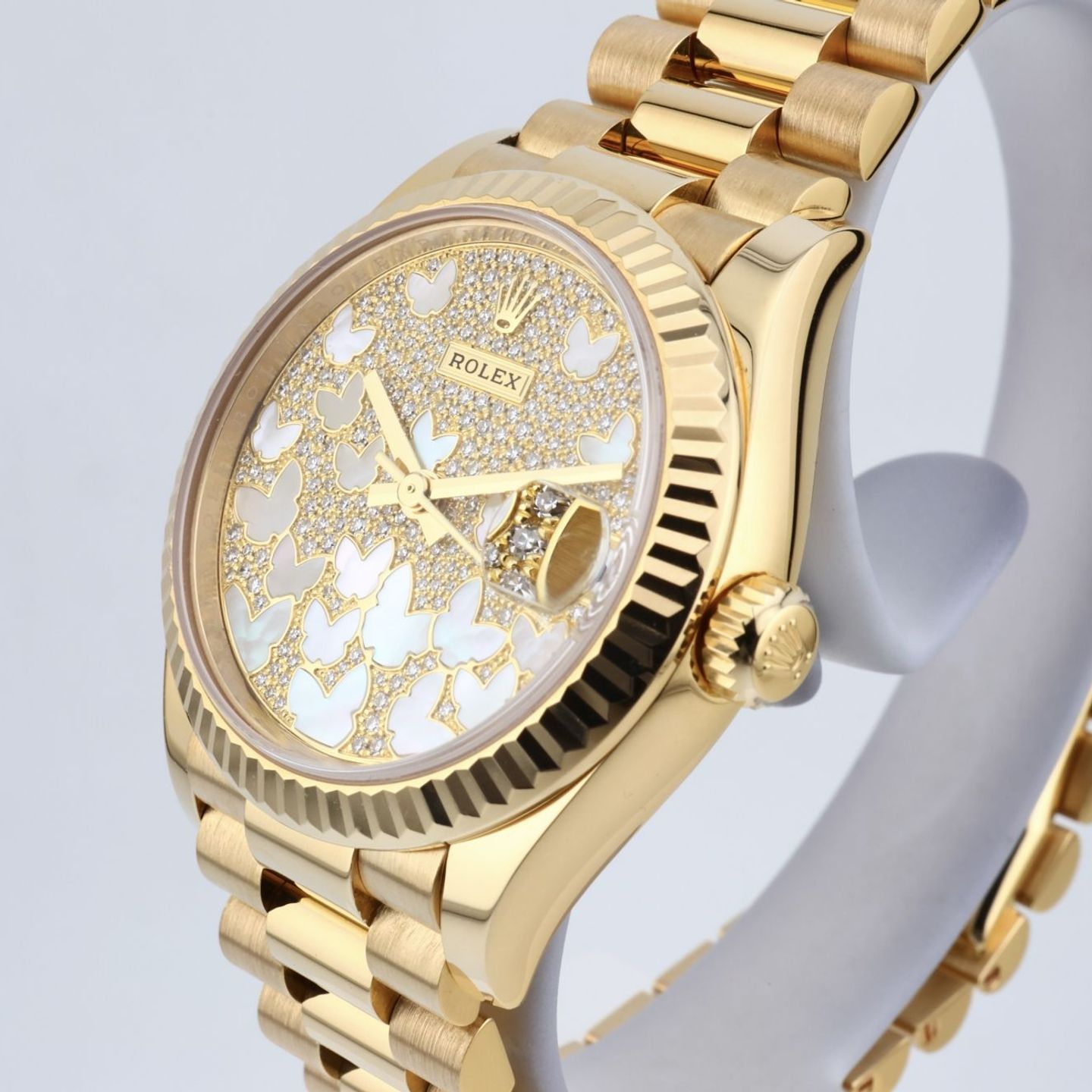 Rolex Datejust 31 278278 (2022) - Pearl dial 31 mm Yellow Gold case (3/8)