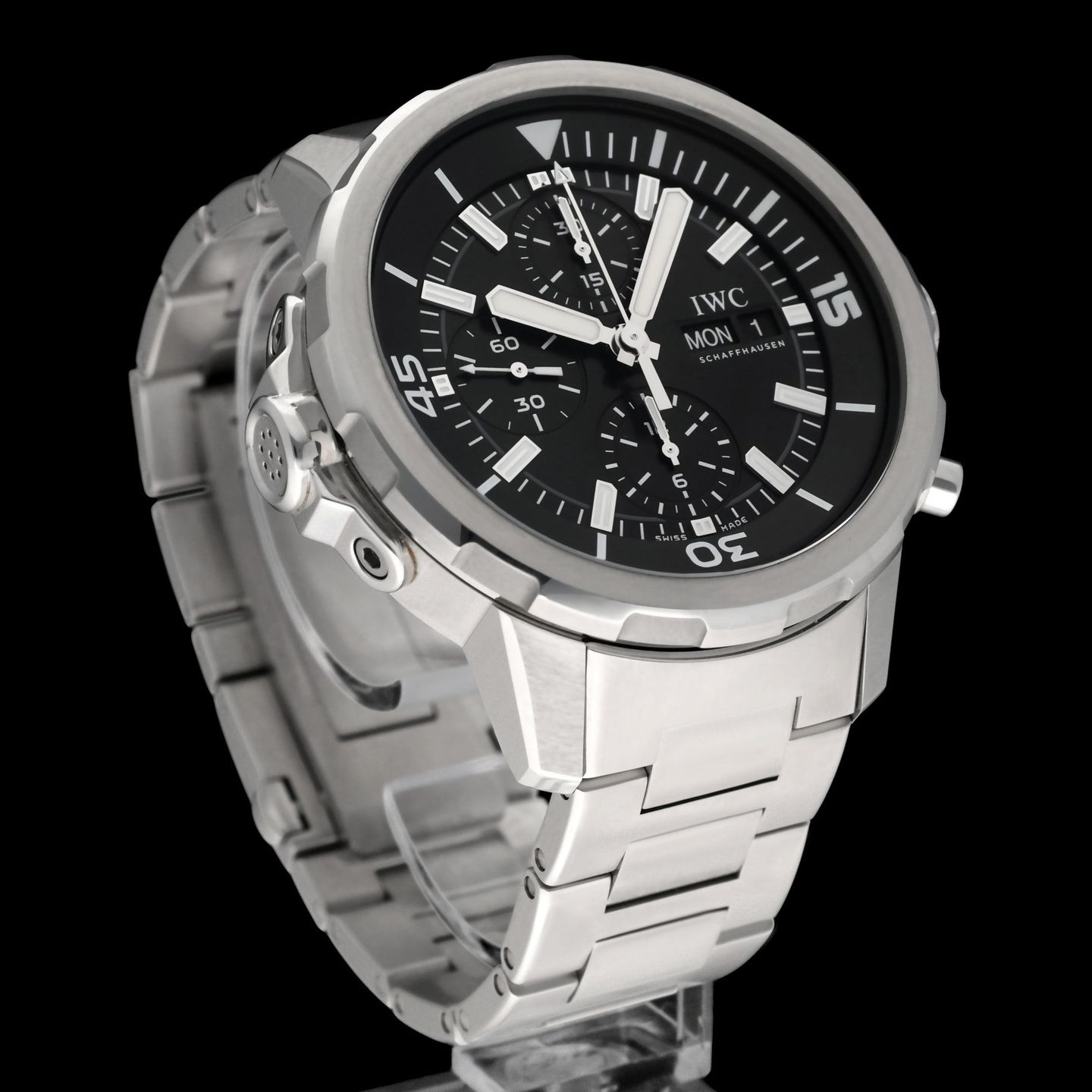 IWC Aquatimer Chronograph IW376804 (2017) - Black dial 44 mm Steel case (6/8)