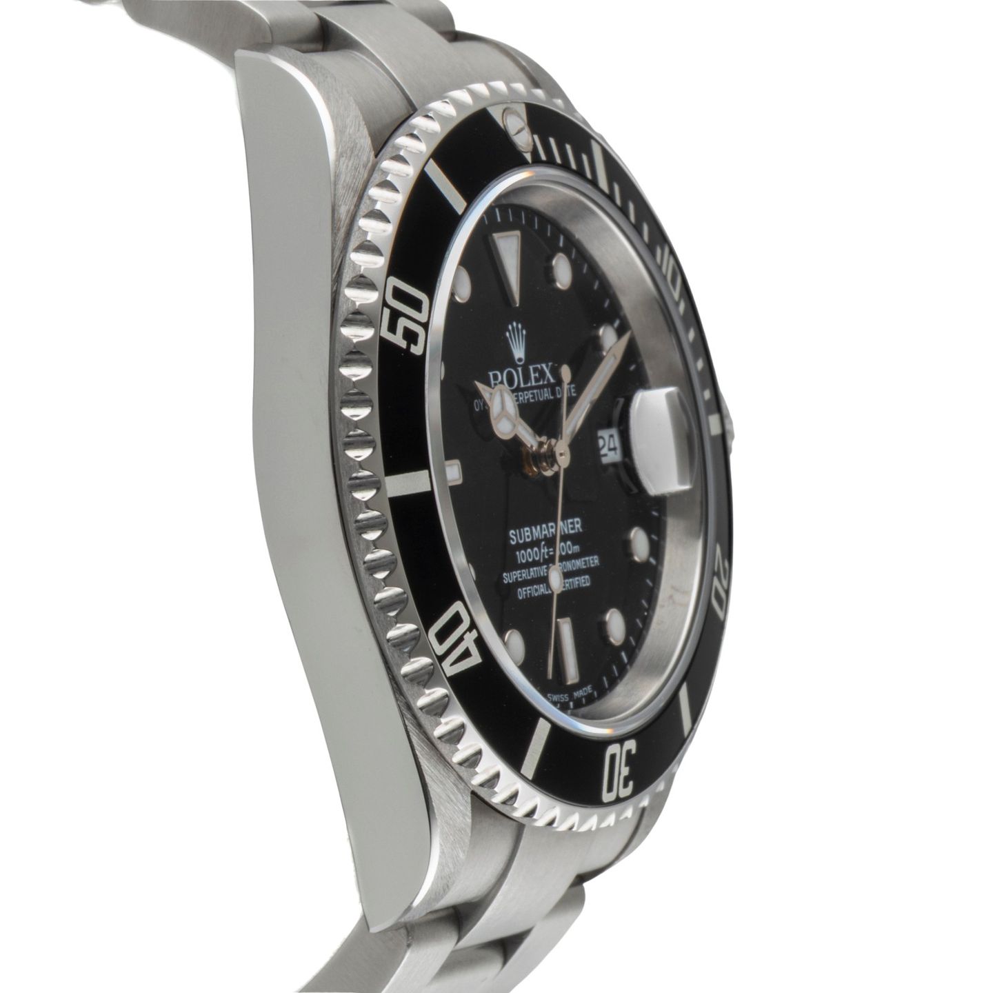 Rolex Submariner Date 16610T (Unknown (random serial)) - Black dial 40 mm Steel case (7/8)