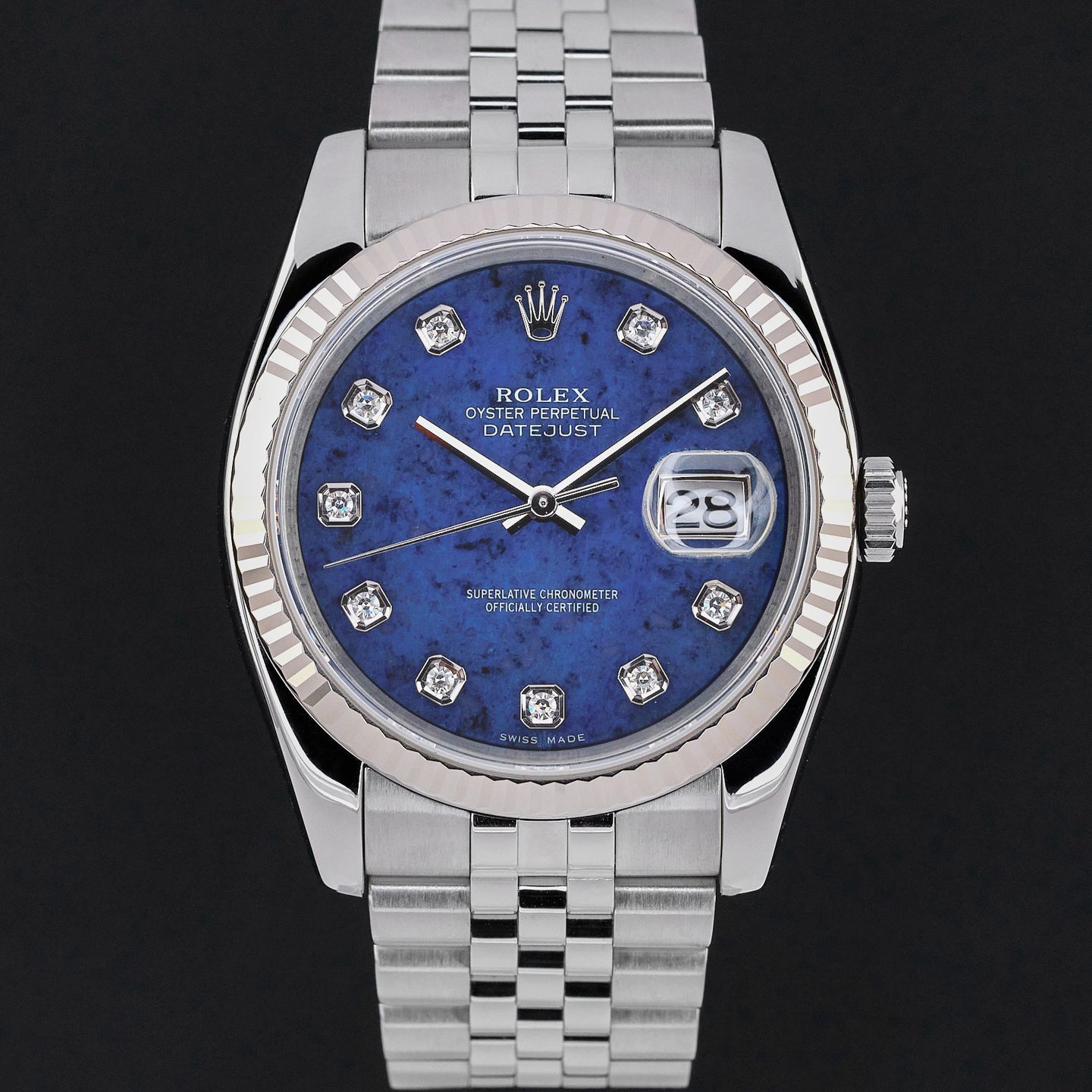 Rolex Datejust 36 116234 (2006) - Blue dial 36 mm Steel case (3/8)