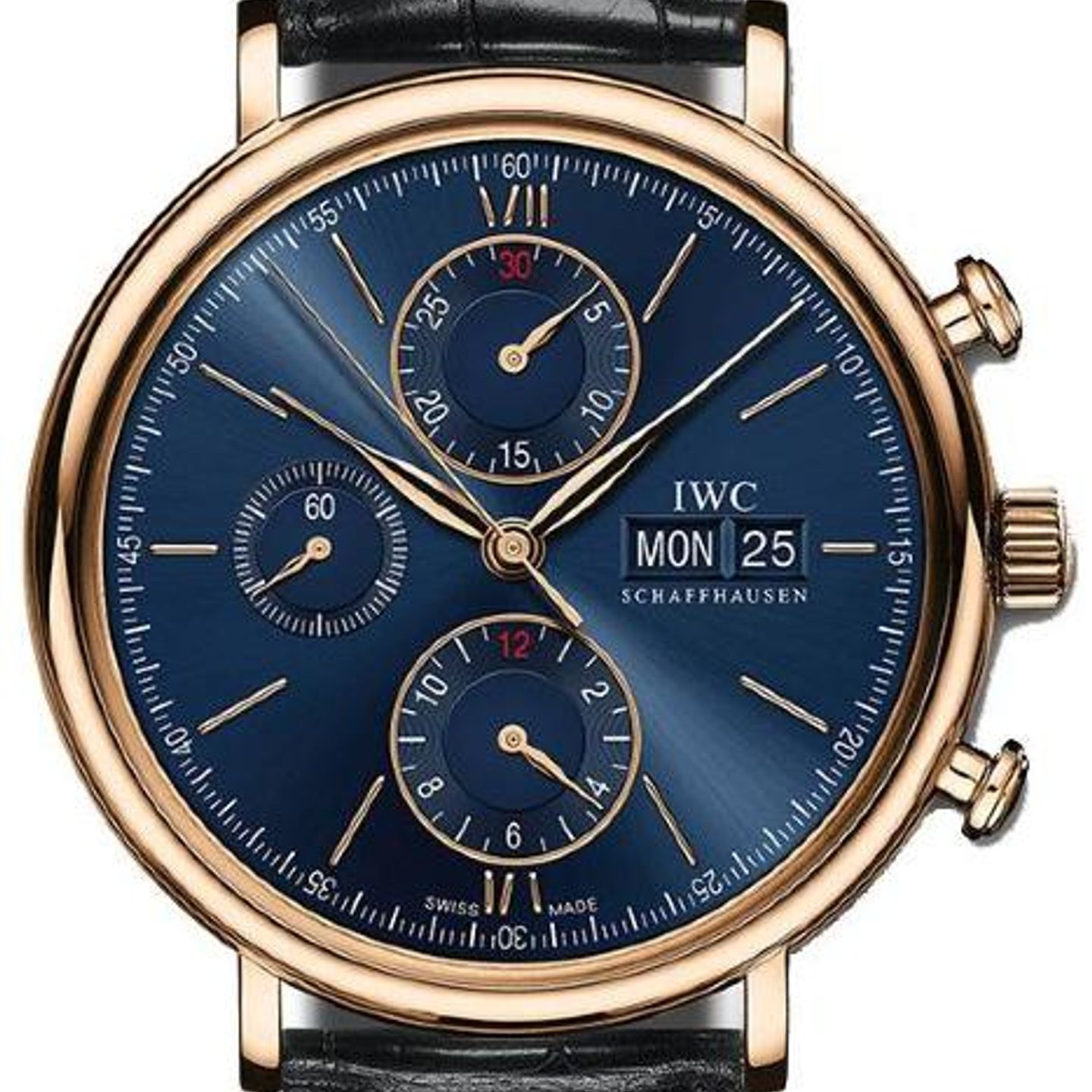 IWC Portofino Chronograph IW391035 (2025) - Blue dial 42 mm Red Gold case (1/1)