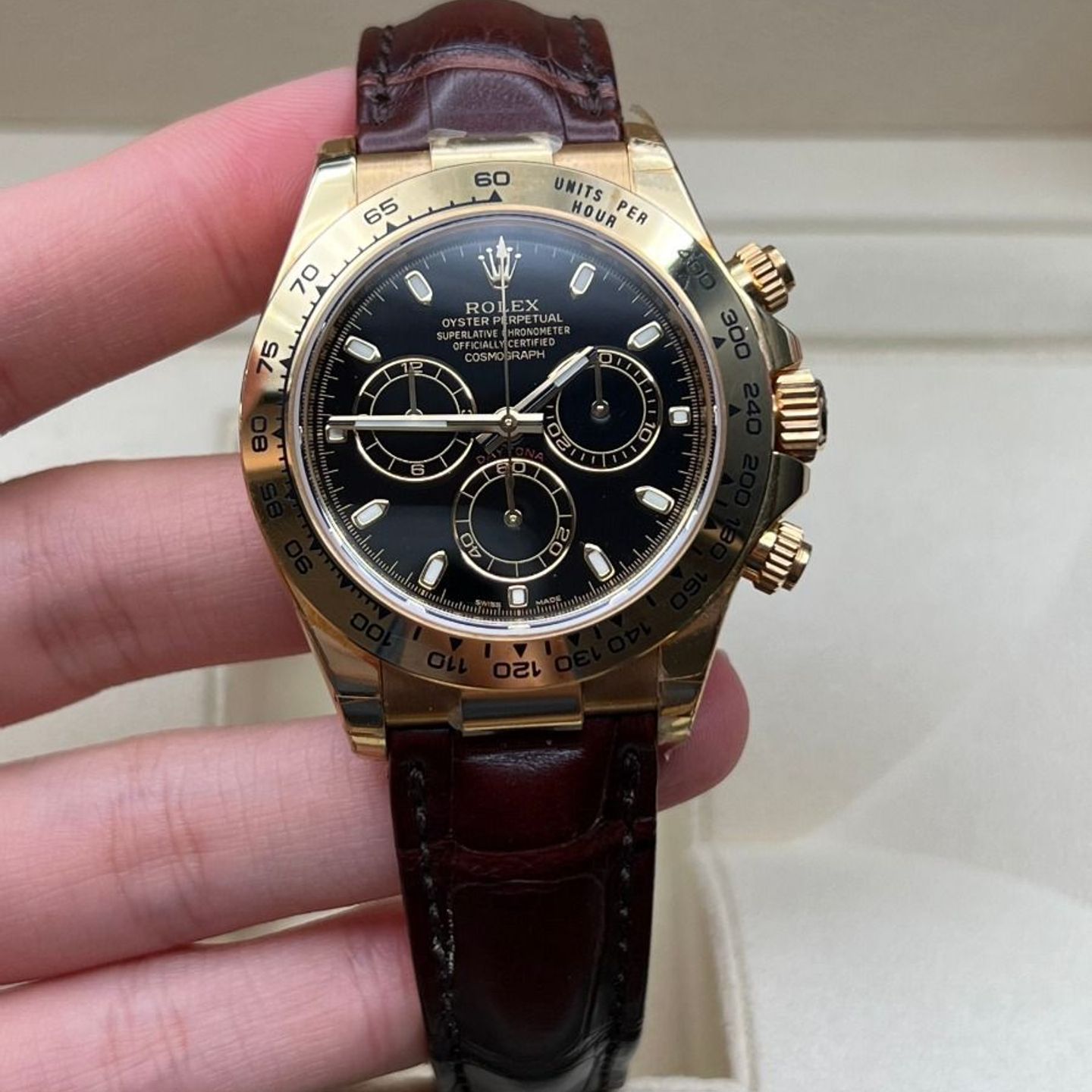 Rolex Daytona 116518LN (2019) - Zwart wijzerplaat 40mm Geelgoud (4/6)