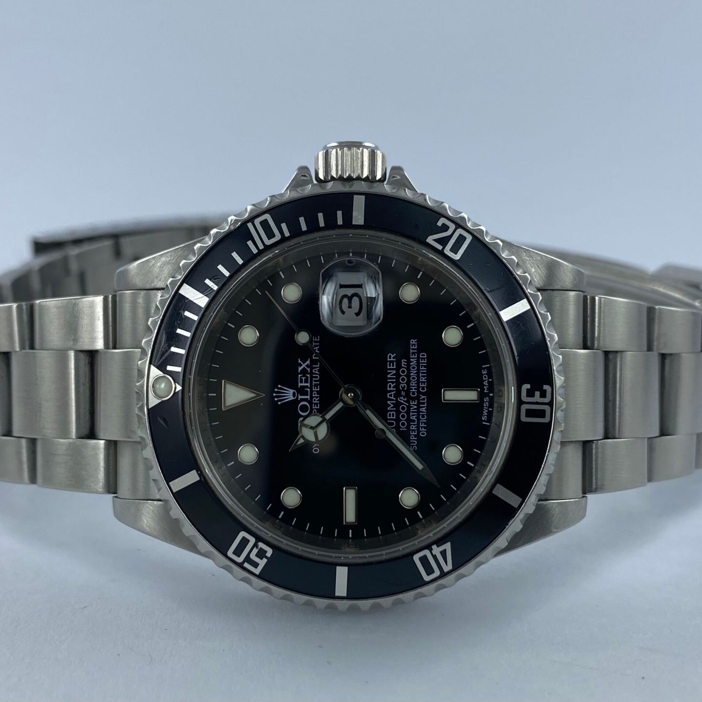 Rolex Submariner Date 16610 (2008) - Zwart wijzerplaat 40mm Staal (1/6)