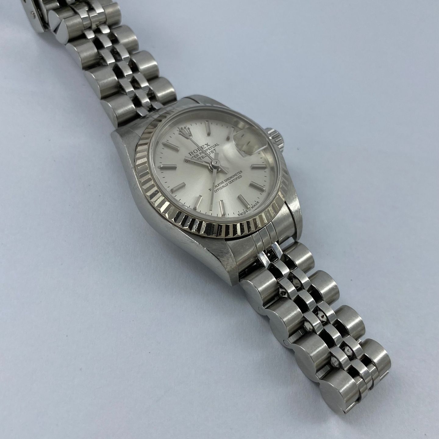 Rolex Lady-Datejust - (Unknown (random serial)) - Silver dial 43 mm Steel case (3/7)