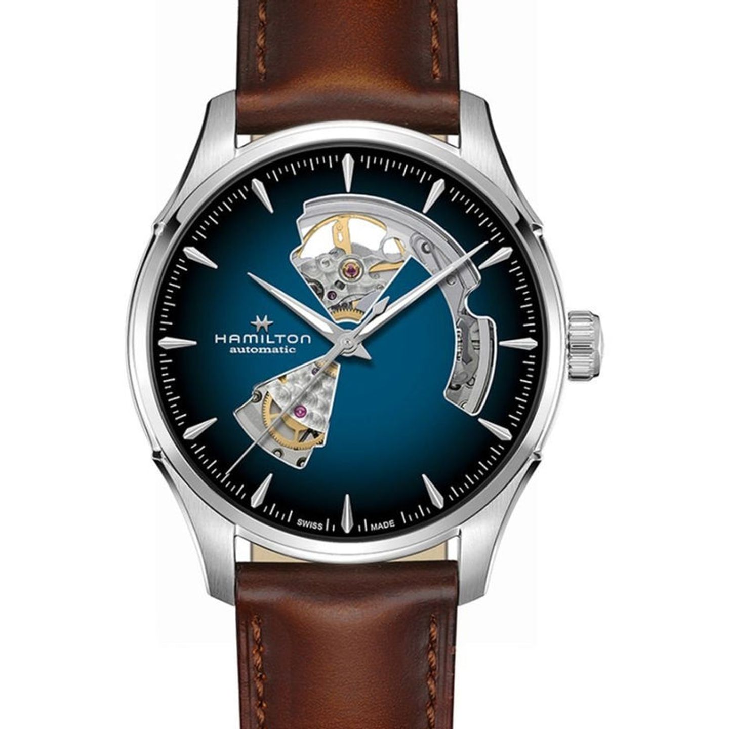 Hamilton Jazzmaster H32675540 (2026) - Blauw wijzerplaat 40mm Staal (4/4)
