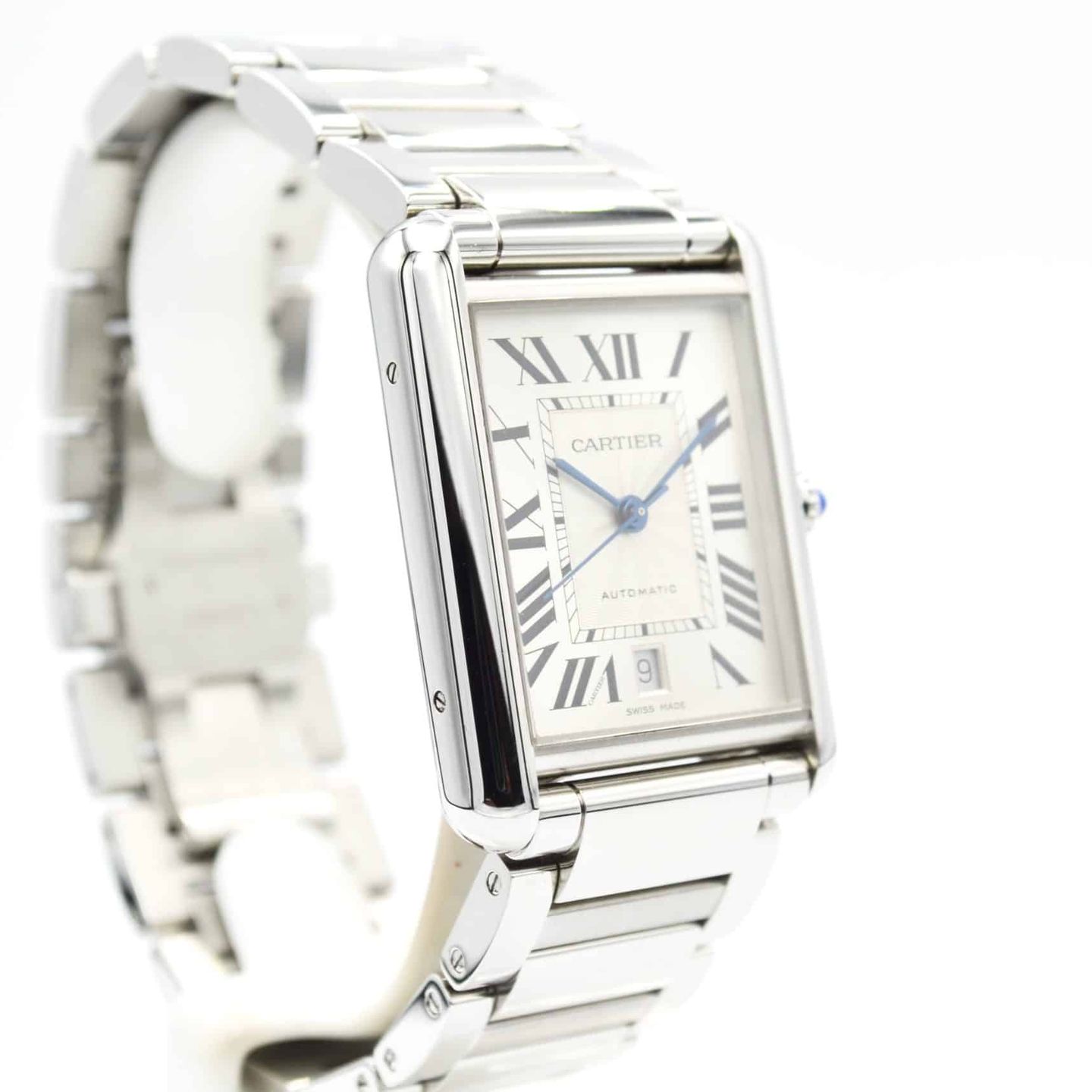 Cartier Tank WSTA0053 (2021) - Zilver wijzerplaat 41mm Staal (6/7)