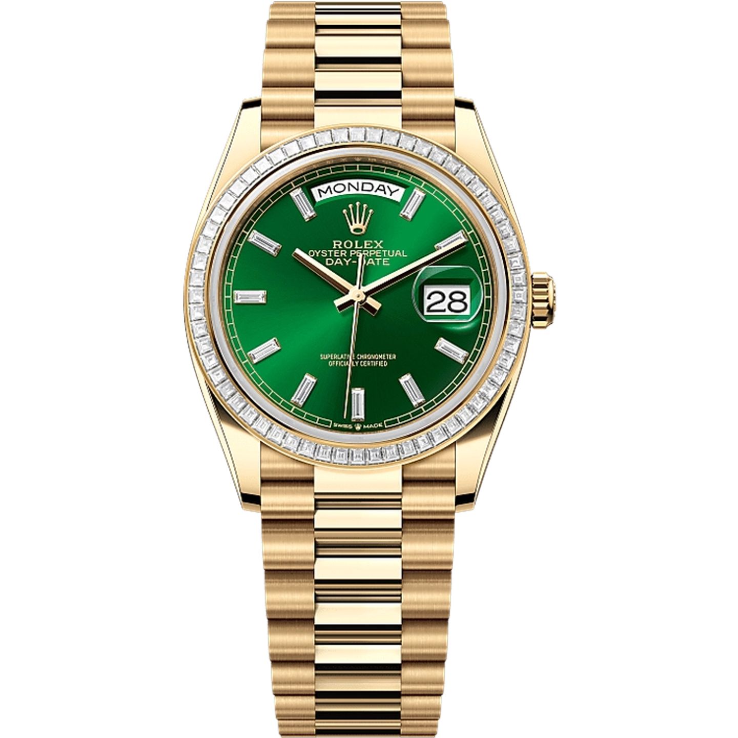 Rolex Day-Date 36 128398TBR (2025) - Zilver wijzerplaat 36mm Platina (1/1)