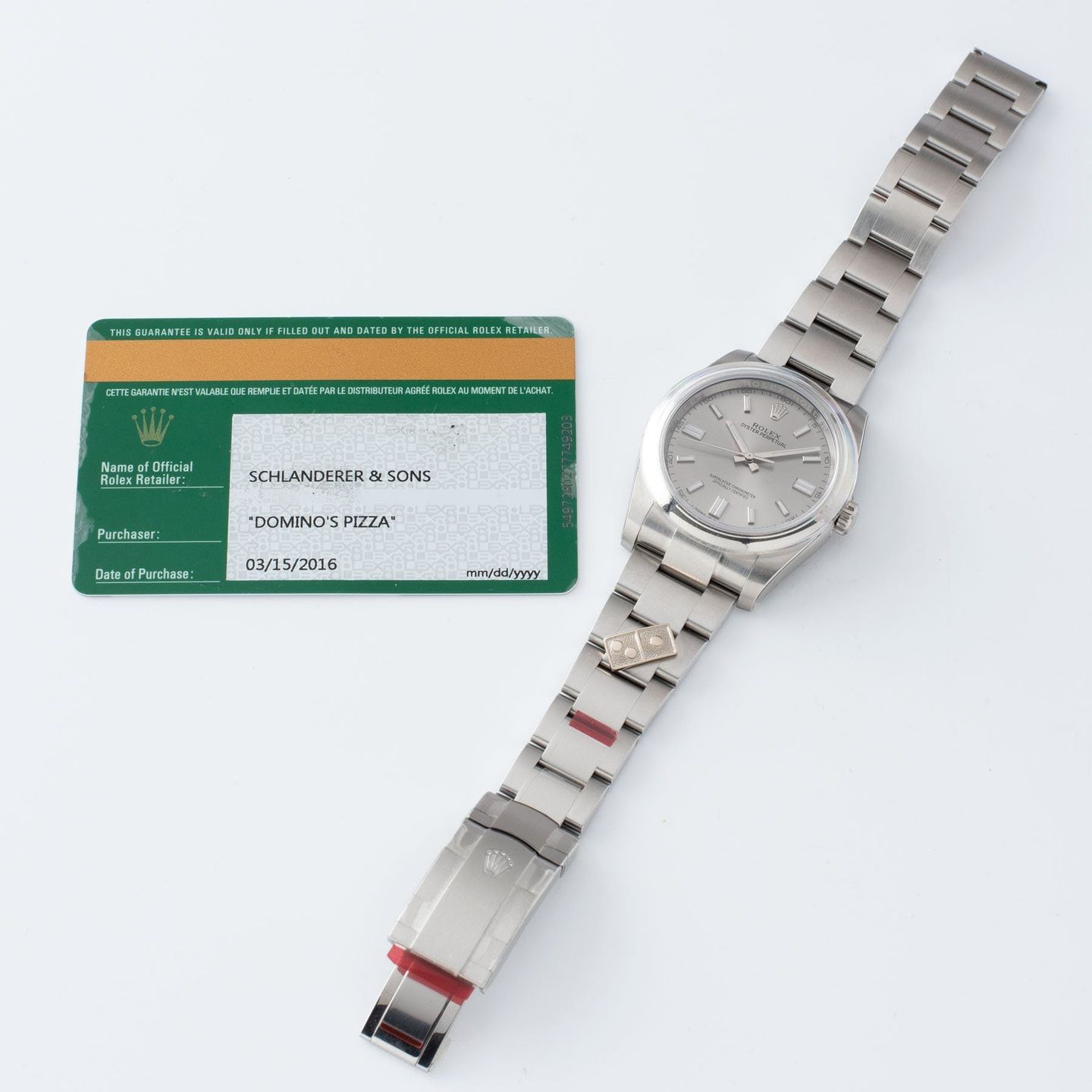 Rolex Oyster Perpetual 36 116000 (Unknown (random serial)) - Grey dial 36 mm Steel case (3/7)