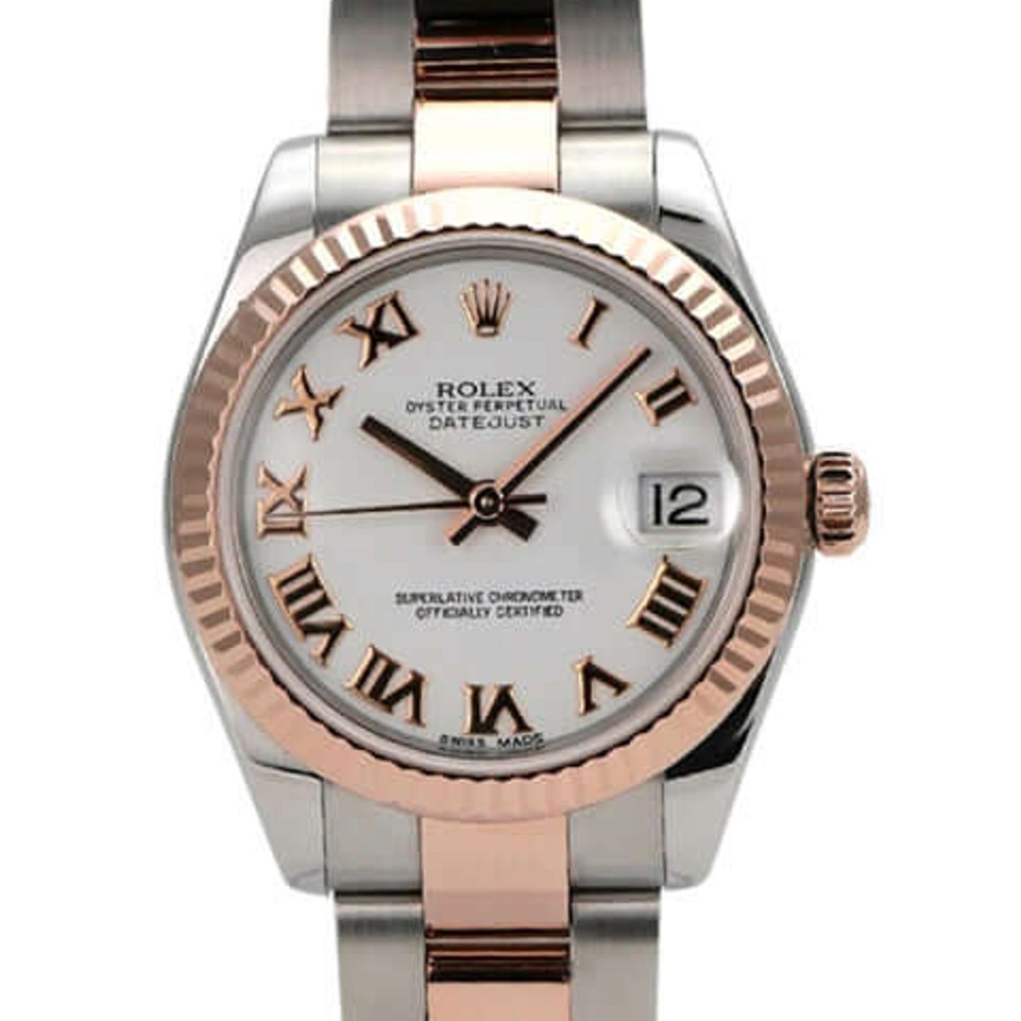 Rolex Datejust 31 178271 (2015) - Wit wijzerplaat 31mm Goud/Staal (1/8)