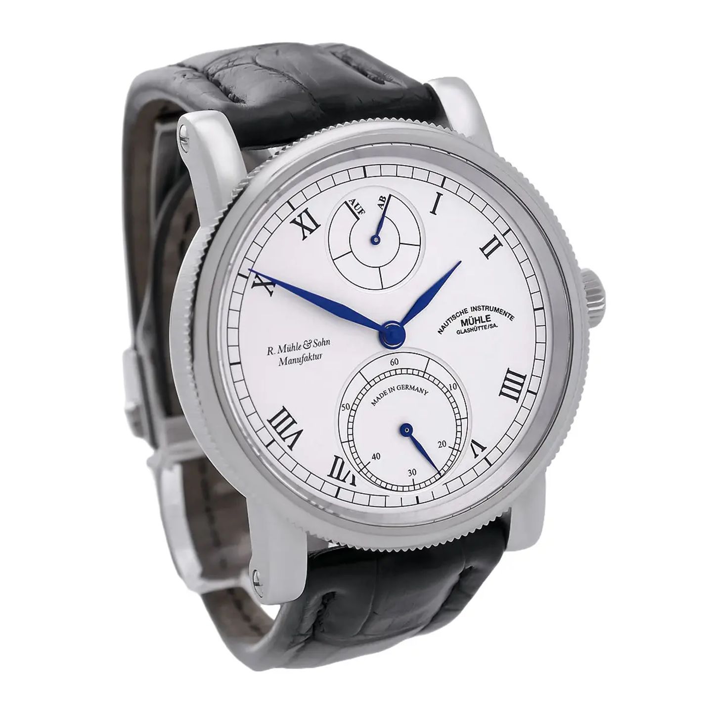 Mühle Glashütte Unknown Unknown (2017) - Wit wijzerplaat 44mm Staal (3/8)