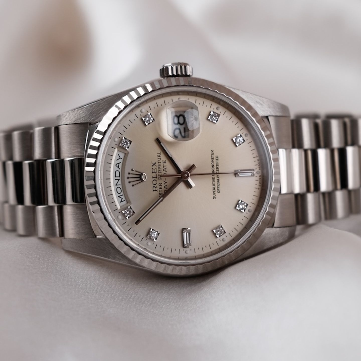 Rolex Day-Date 36 18239 (1994) - 36mm Witgoud (1/8)