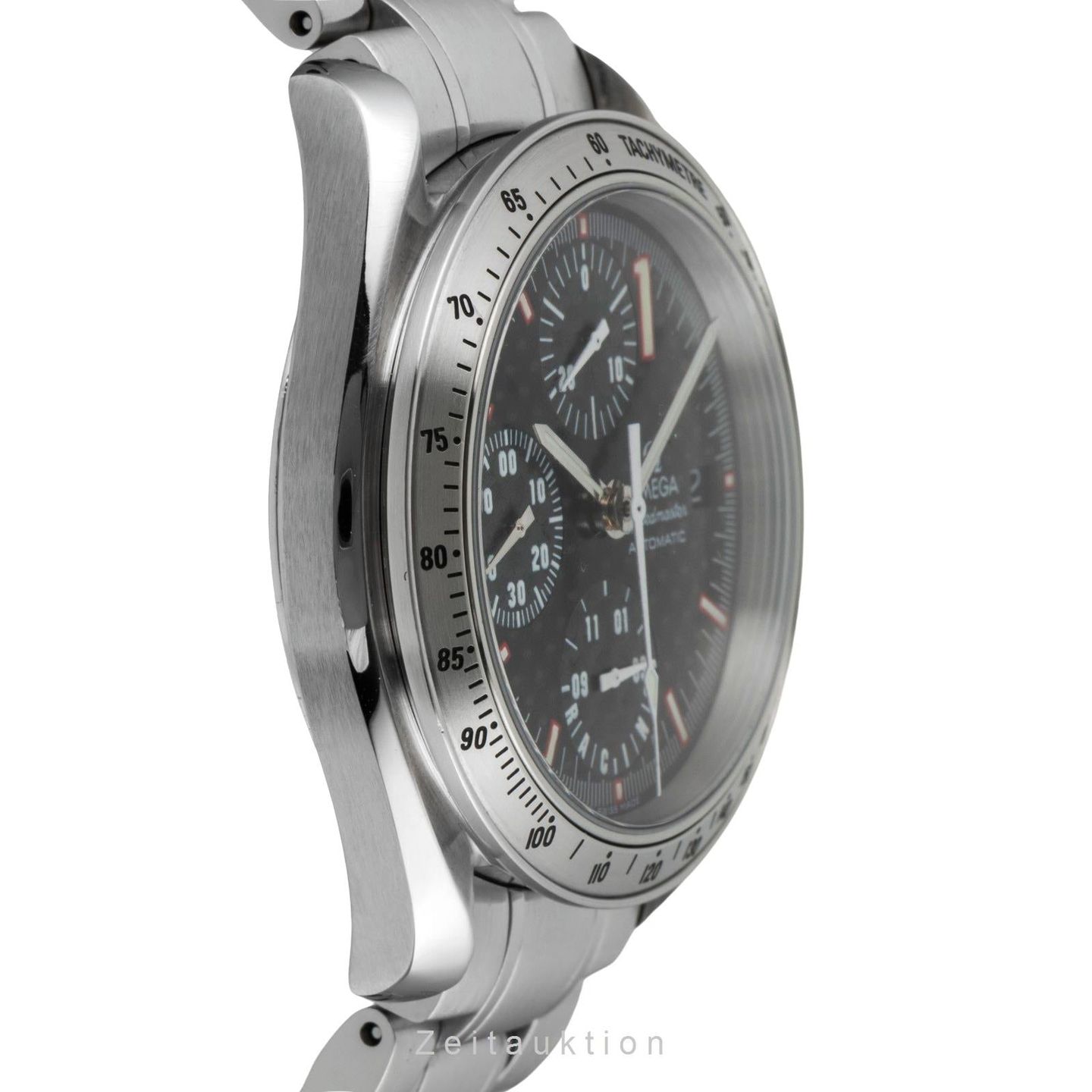 Omega Speedmaster Date 3519.50.00 (2001) - Zwart wijzerplaat 39mm Staal (6/8)