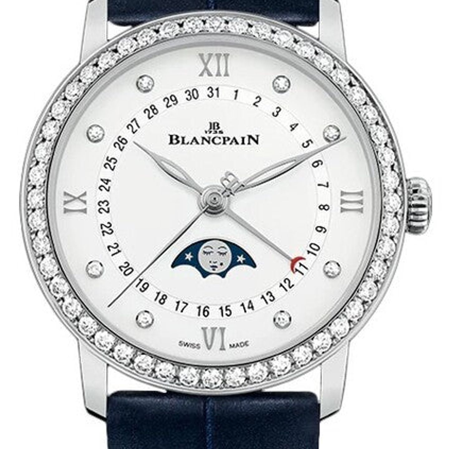 Blancpain Villeret 6126-4628-55B (2026) - Wit wijzerplaat 34mm Staal (1/1)