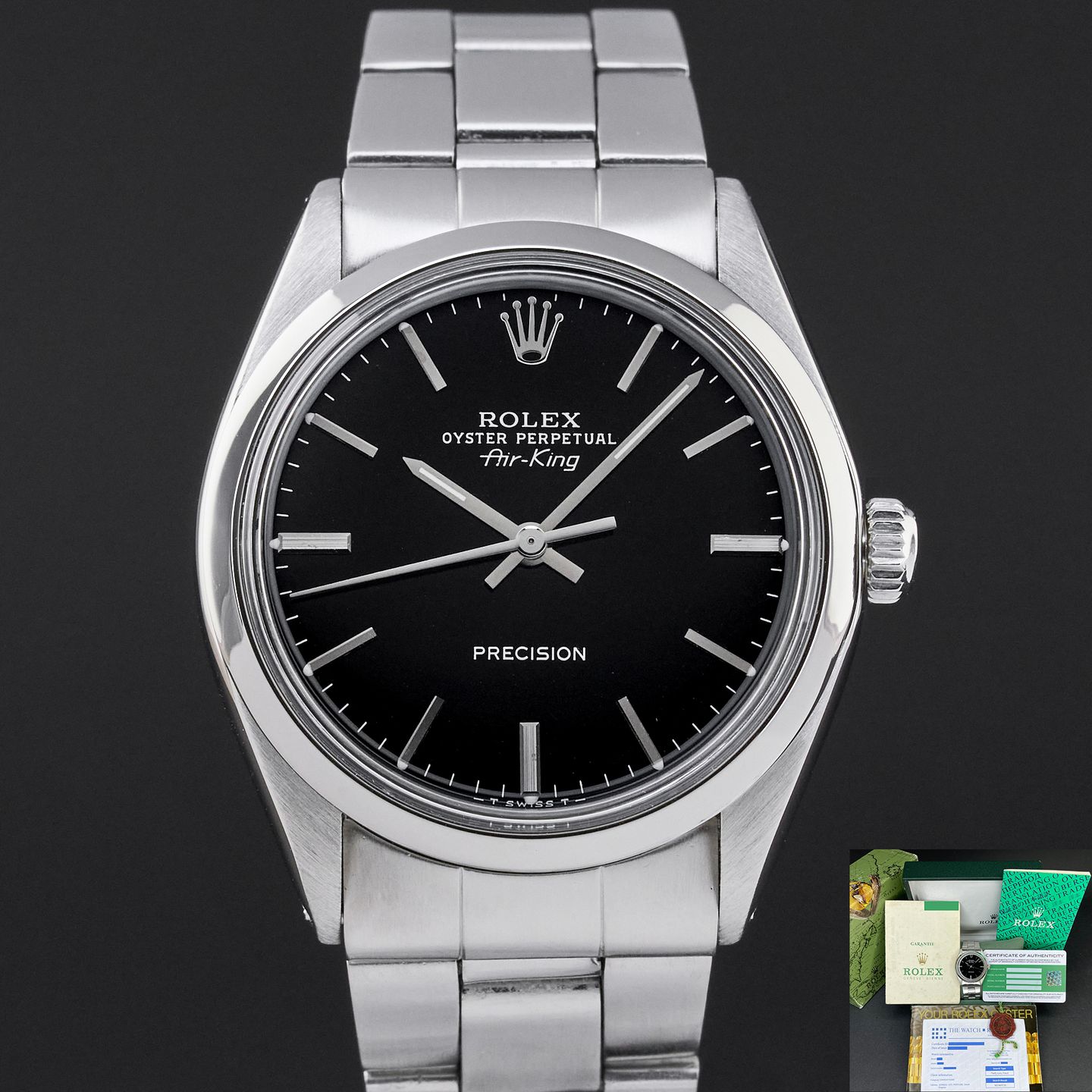 Rolex Air-King 5500 (1978) - 34 mm Steel case (1/8)