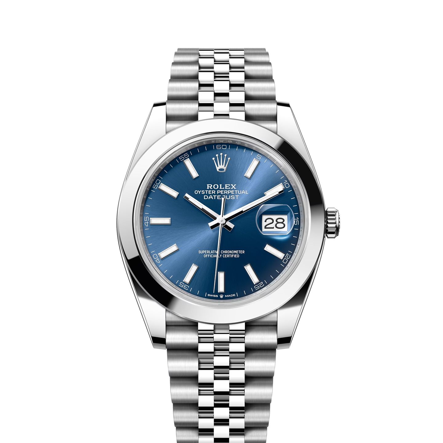 Rolex Datejust 41 126300 (2024) - Blauw wijzerplaat 41mm Staal (1/8)