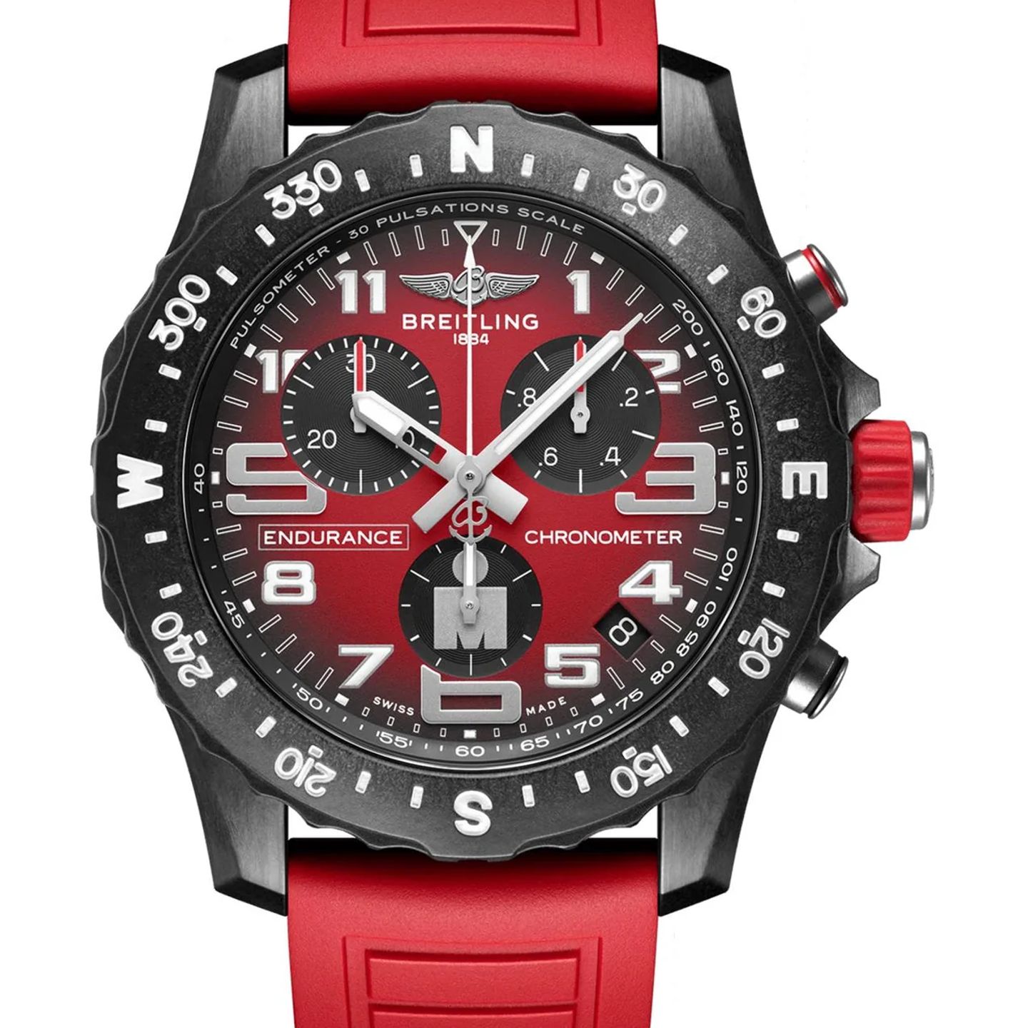 Breitling Endurance Pro X823109A1K1S1 (2026) - Rood wijzerplaat 44mm Plastic (1/1)
