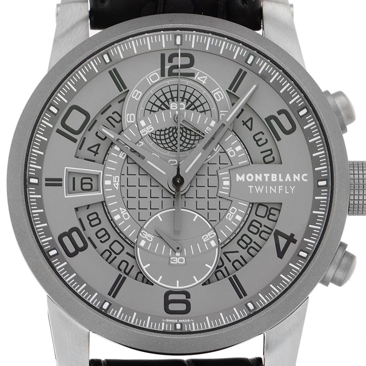 Montblanc Timewalker 107338 (Unknown (random serial)) - Grey dial 44 mm Titanium case (1/7)