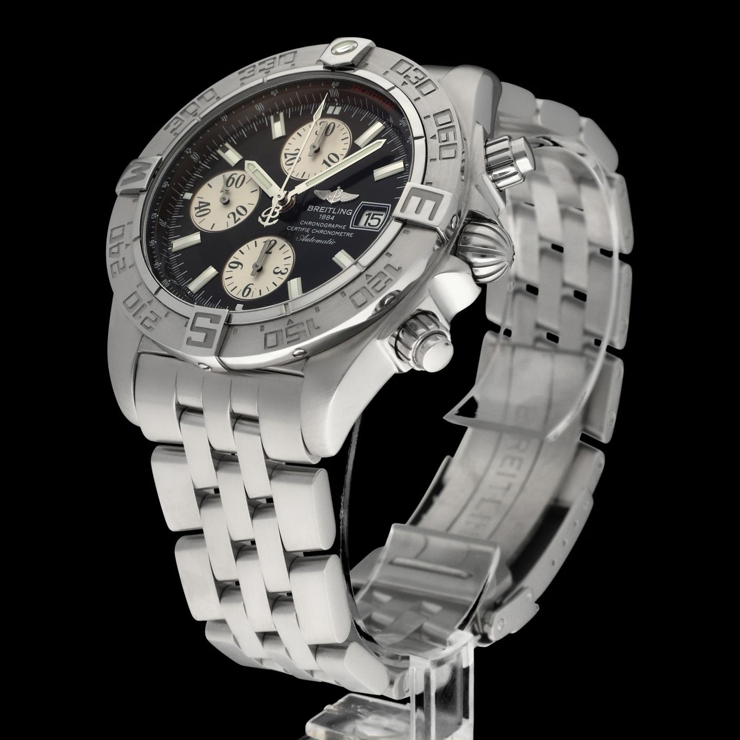 Breitling Galactic A13364 (2012) - Black dial 44 mm Steel case (5/8)