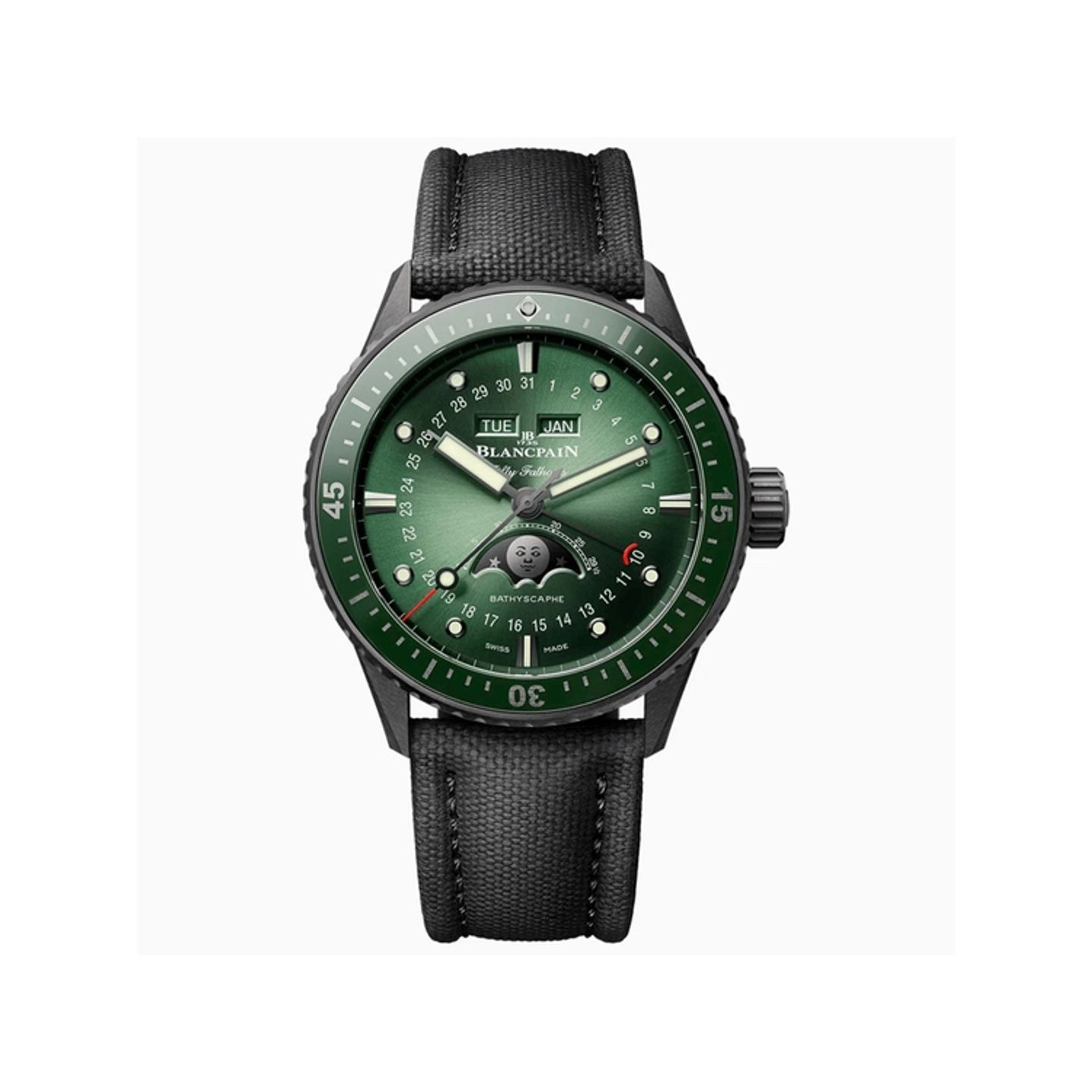 Blancpain Fifty Fathoms Bathyscaphe 5054-0153-B52A (2026) - Green dial 44 mm Ceramic case (1/1)