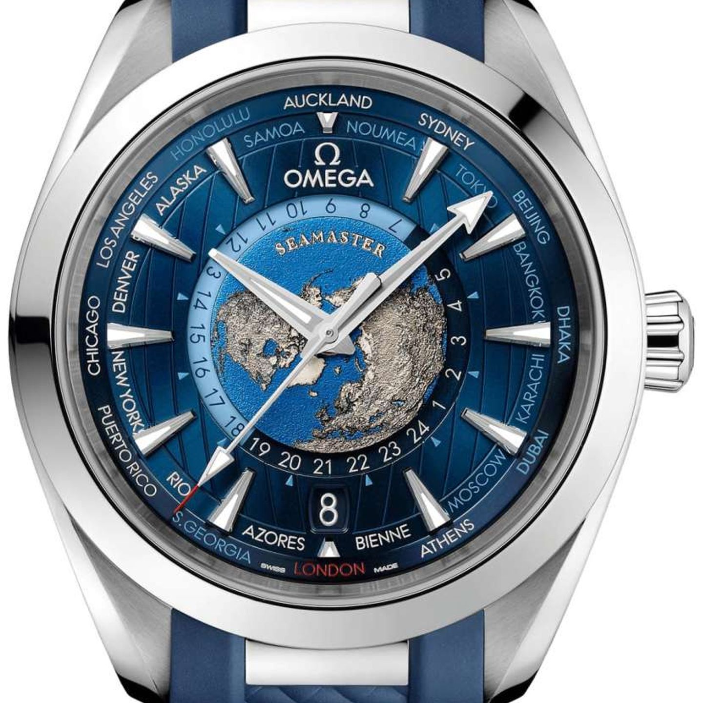 Omega Seamaster Aqua Terra 220.12.43.22.03.001 (2021) - Blue dial 43 mm Steel case (1/4)